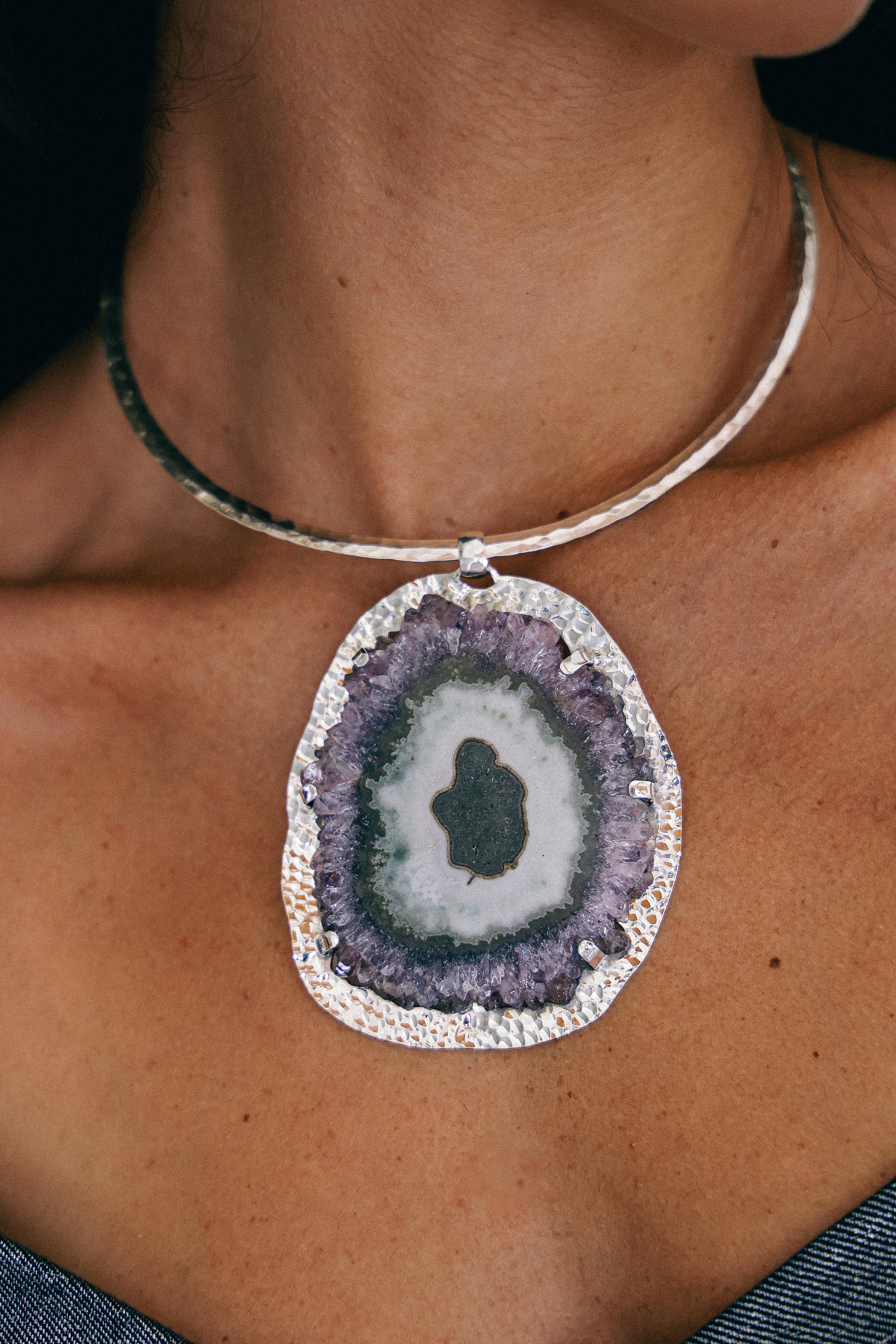 COLLAR DRUSA 03 DE PLATA