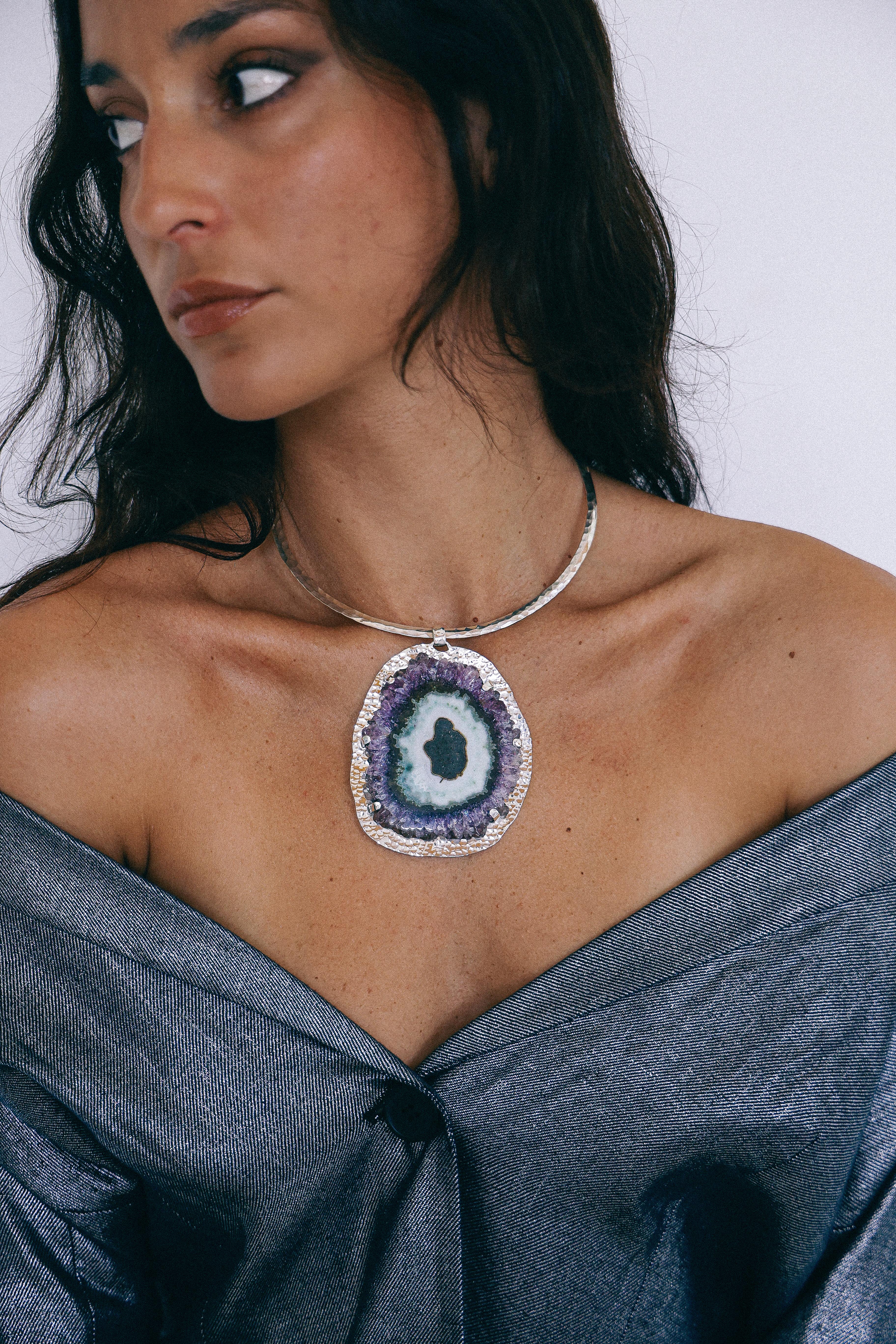 COLLAR DRUSA 03 DE PLATA