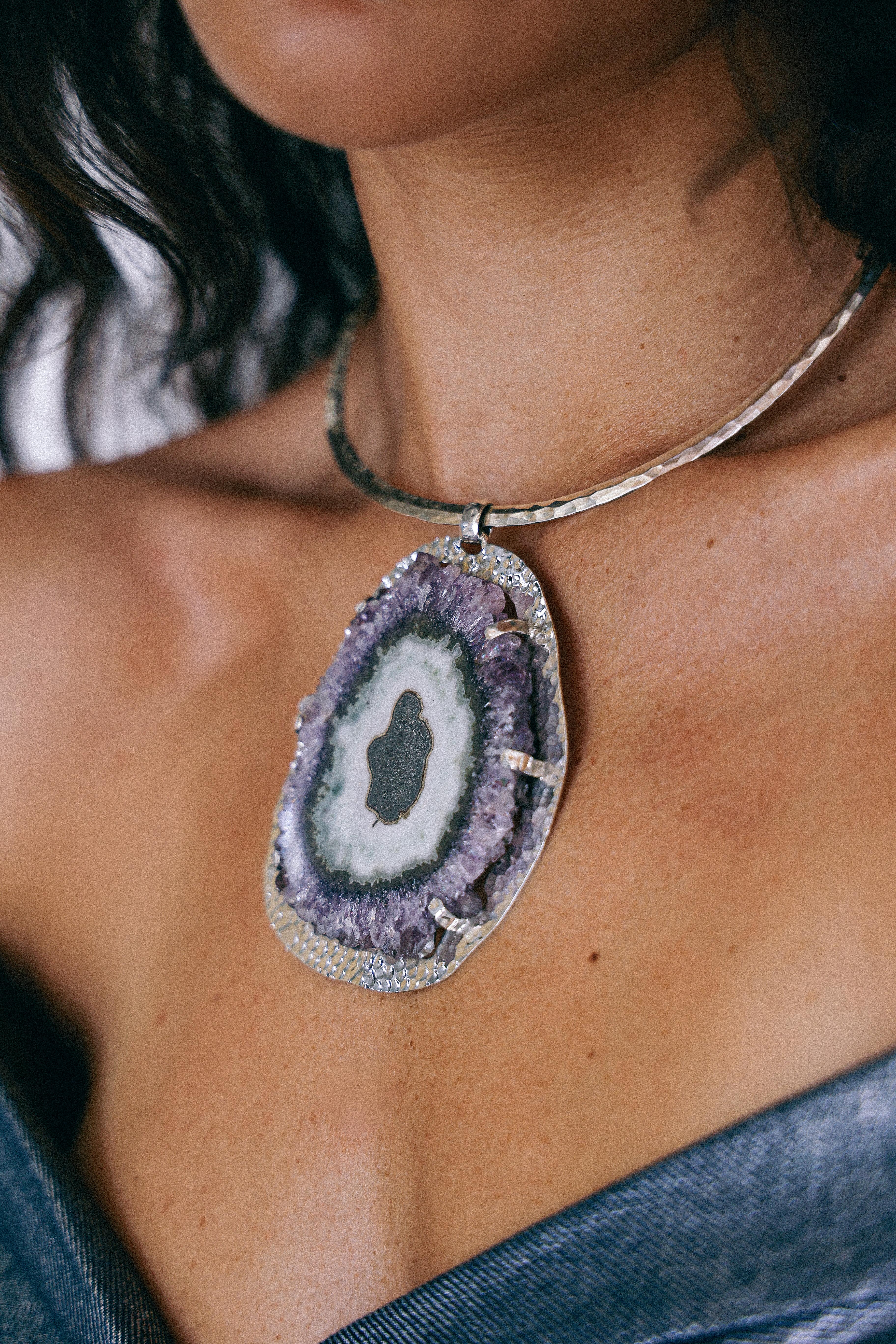COLLAR DRUSA 03 DE PLATA