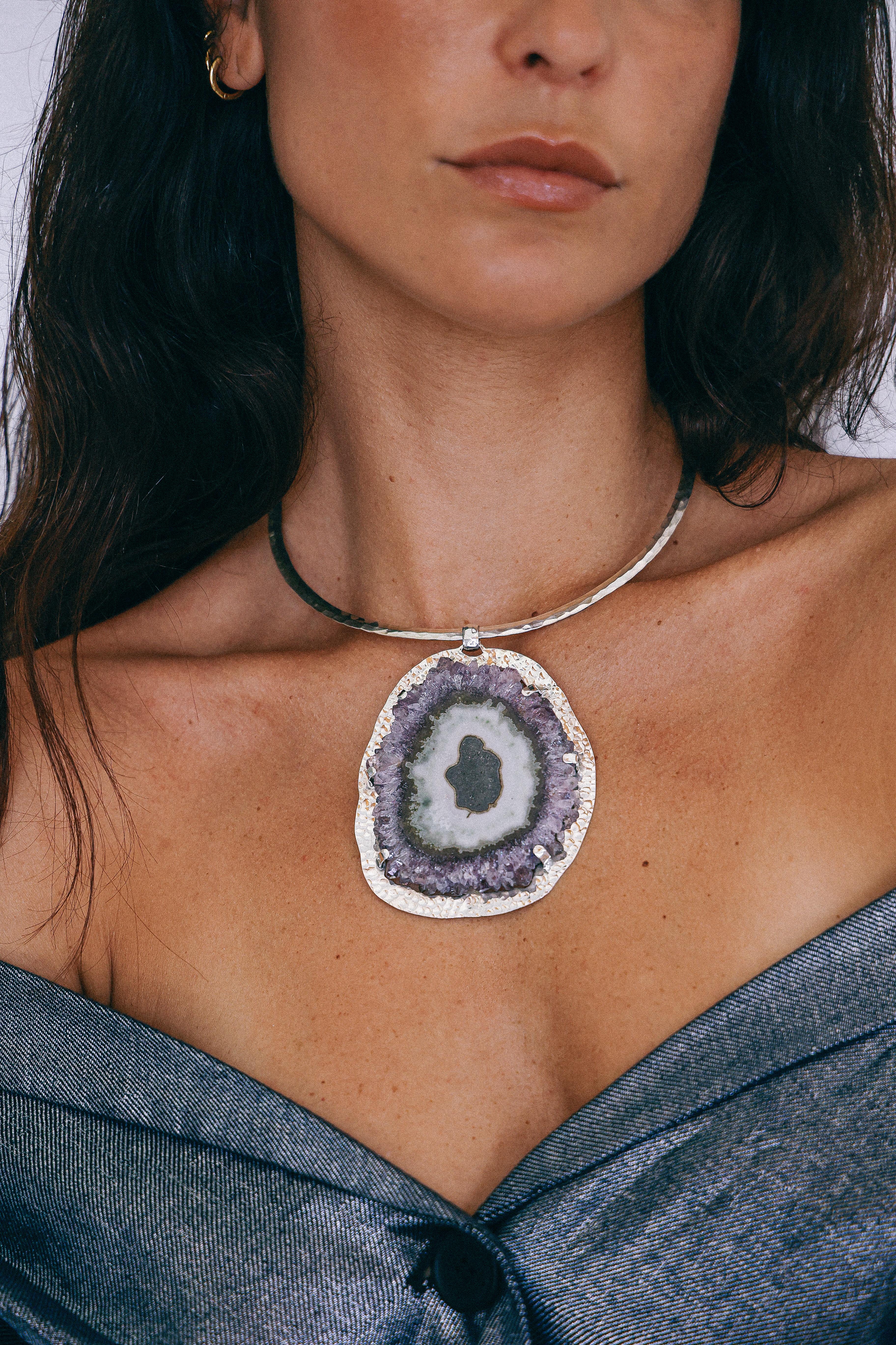 COLLAR DRUSA 03 DE PLATA