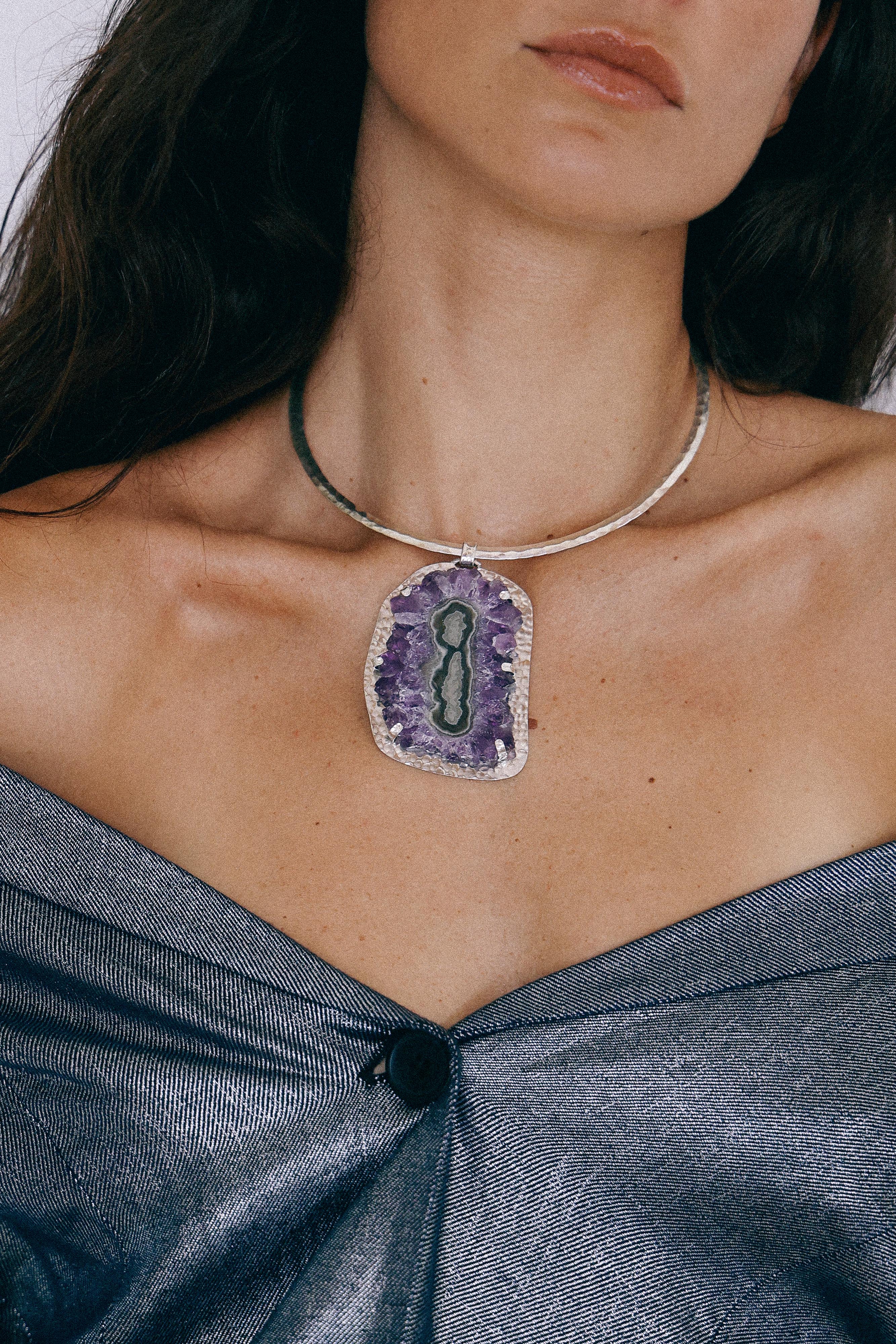 COLLAR DRUSA 04 DE PLATA