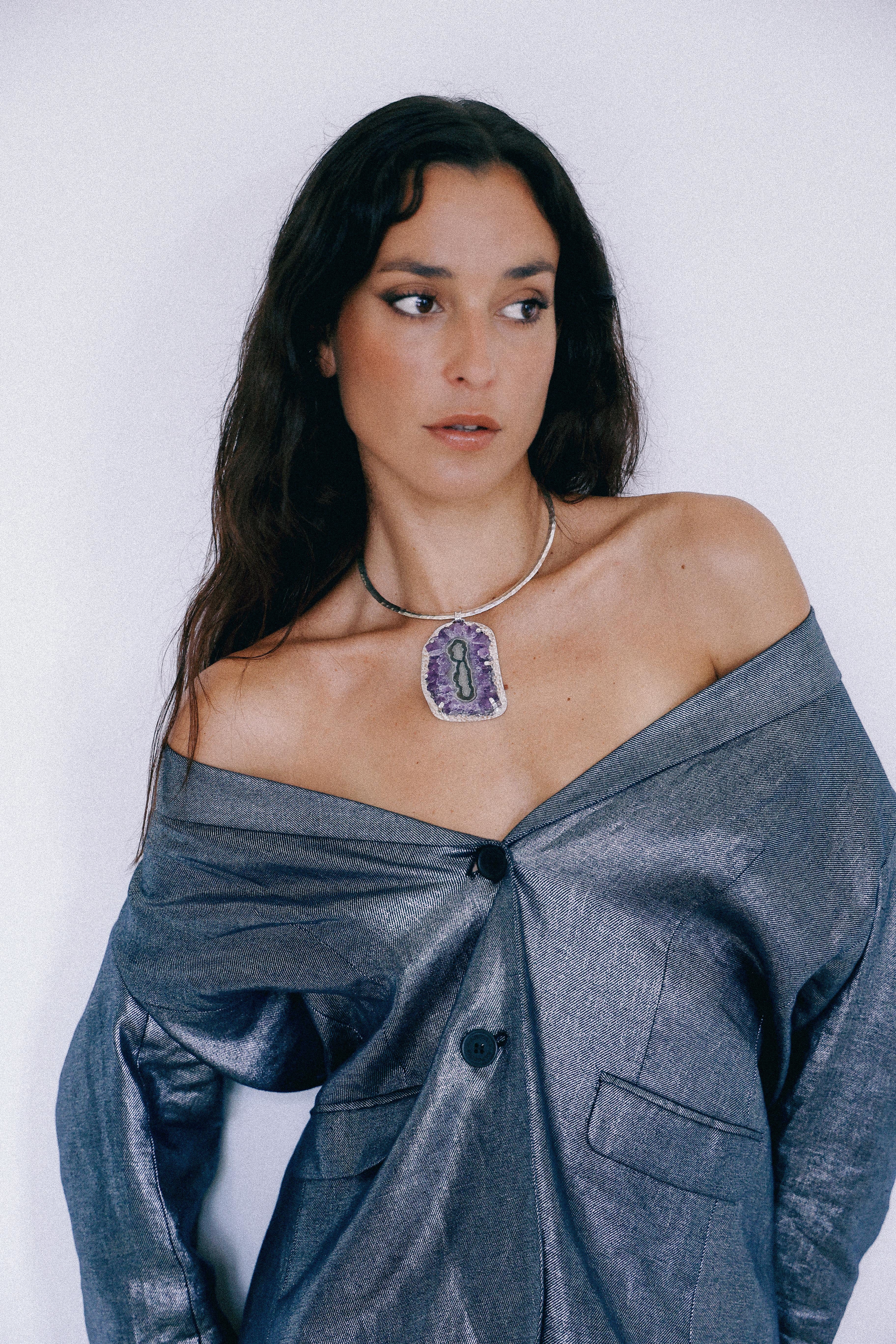 COLLAR DRUSA 04 DE PLATA