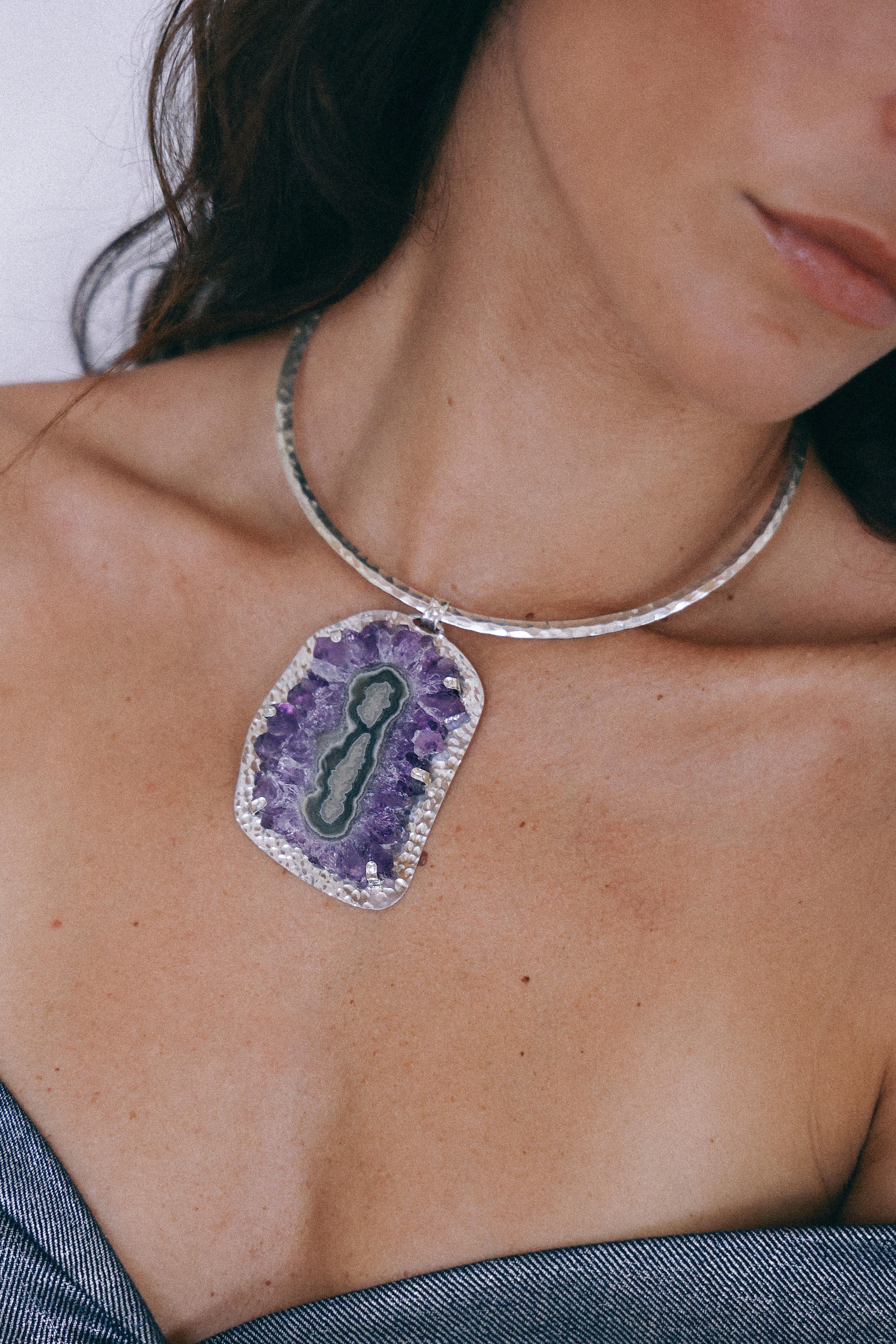 COLLAR DRUSA 04 DE PLATA