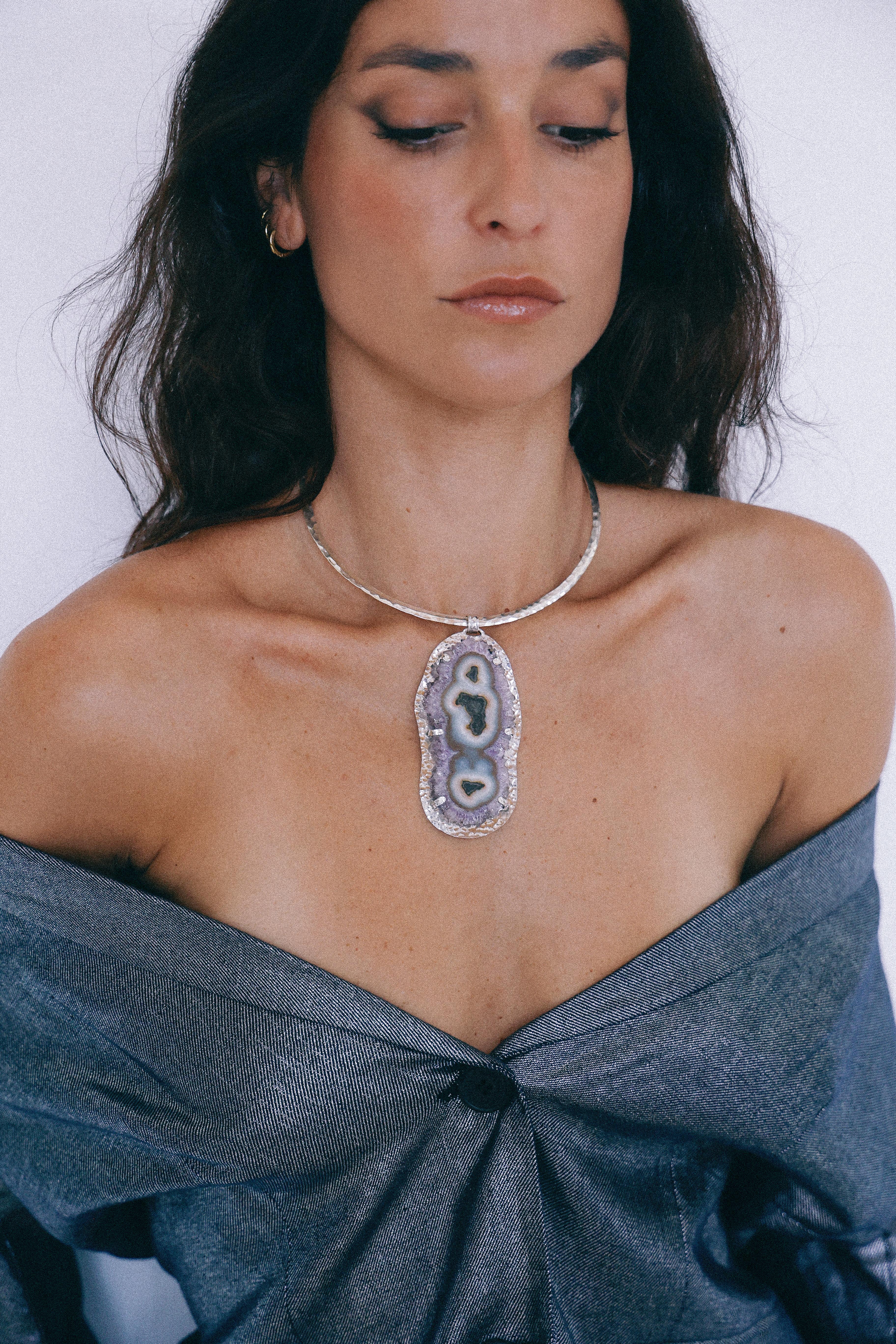 COLLAR DRUSA 05 DE PLATA