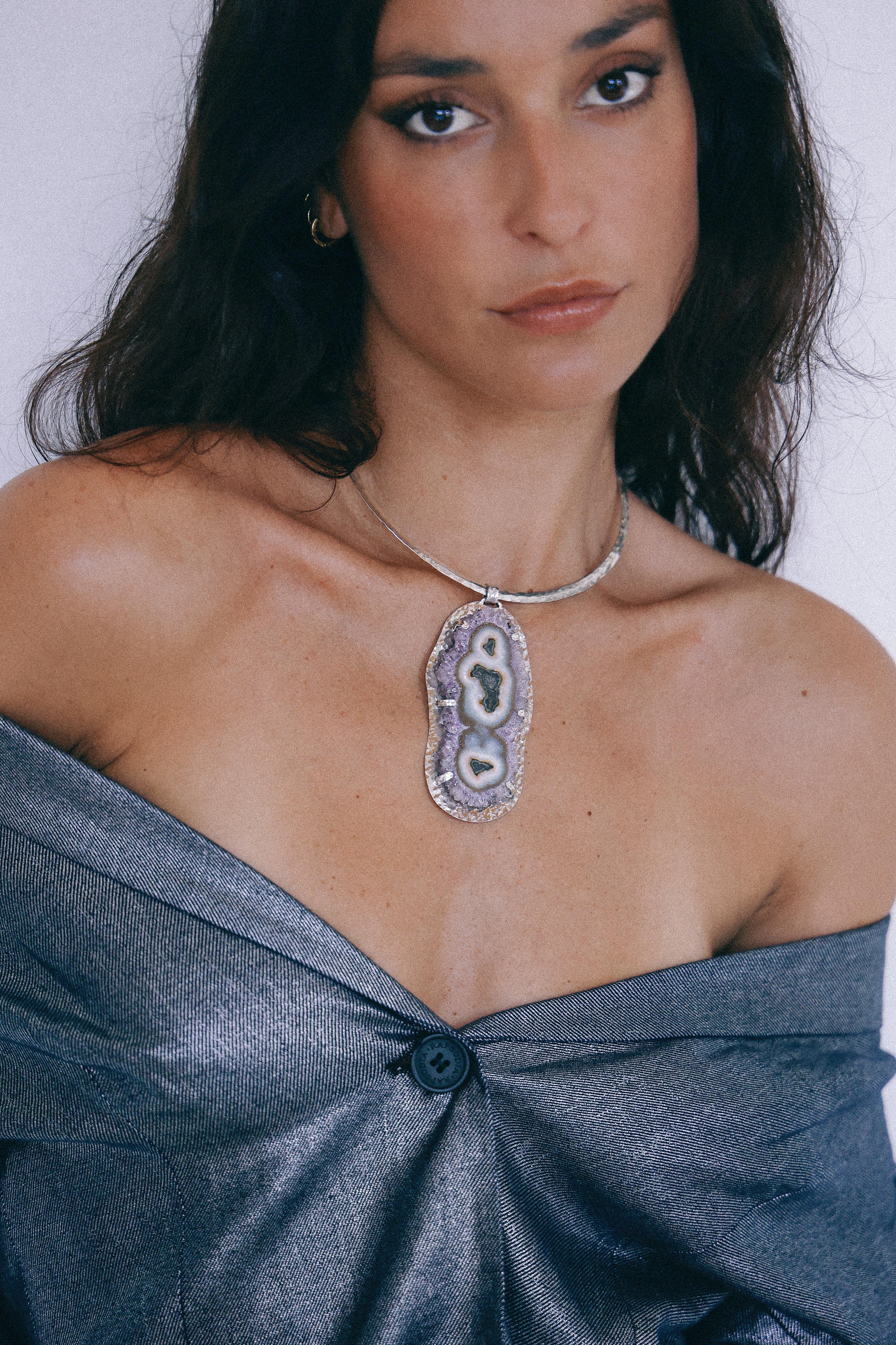 COLLAR DRUSA 05 DE PLATA