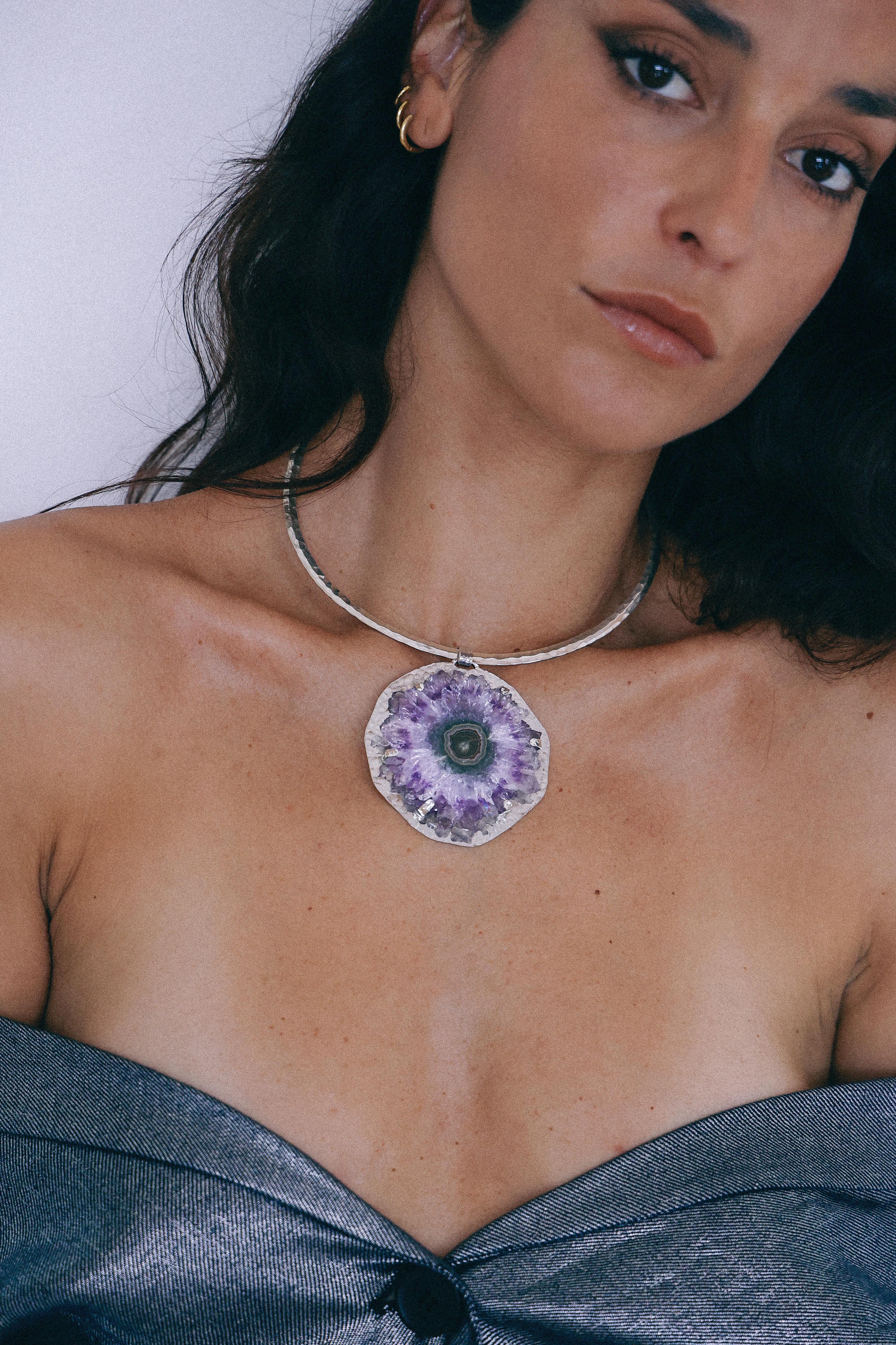 COLLAR DRUSA 07 DE PLATA