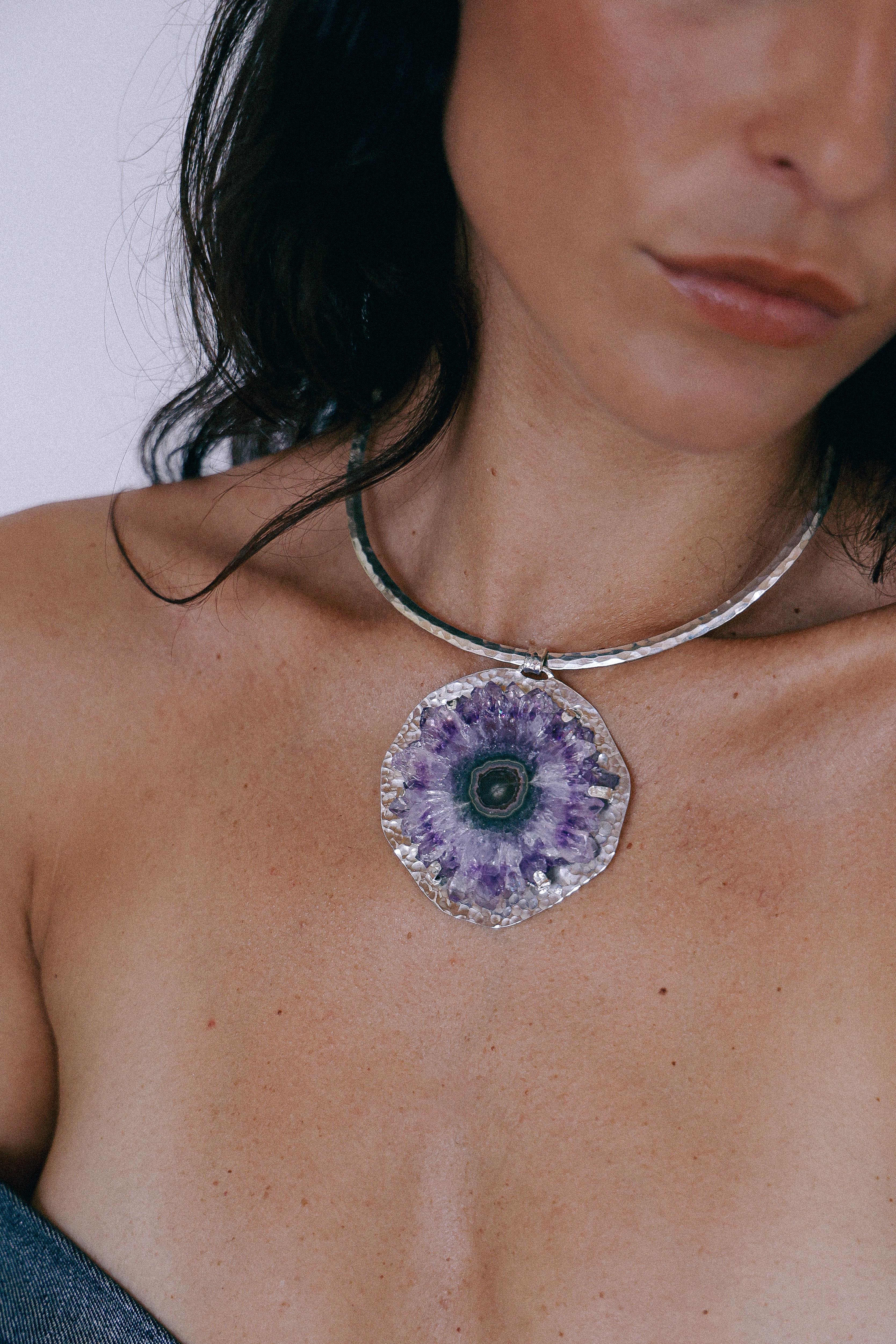 COLLAR DRUSA 07 DE PLATA