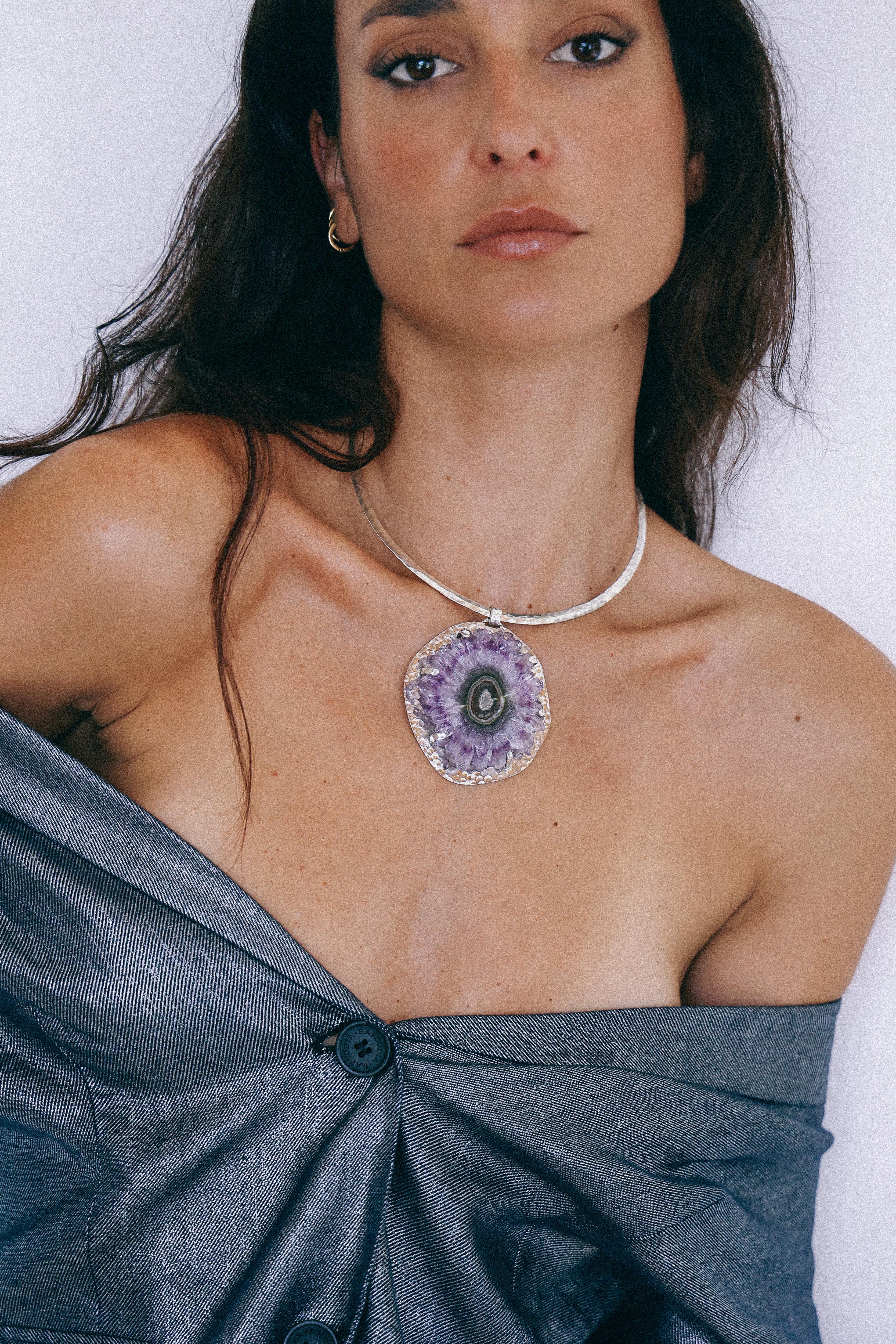 COLLAR DRUSA 08 DE PLATA