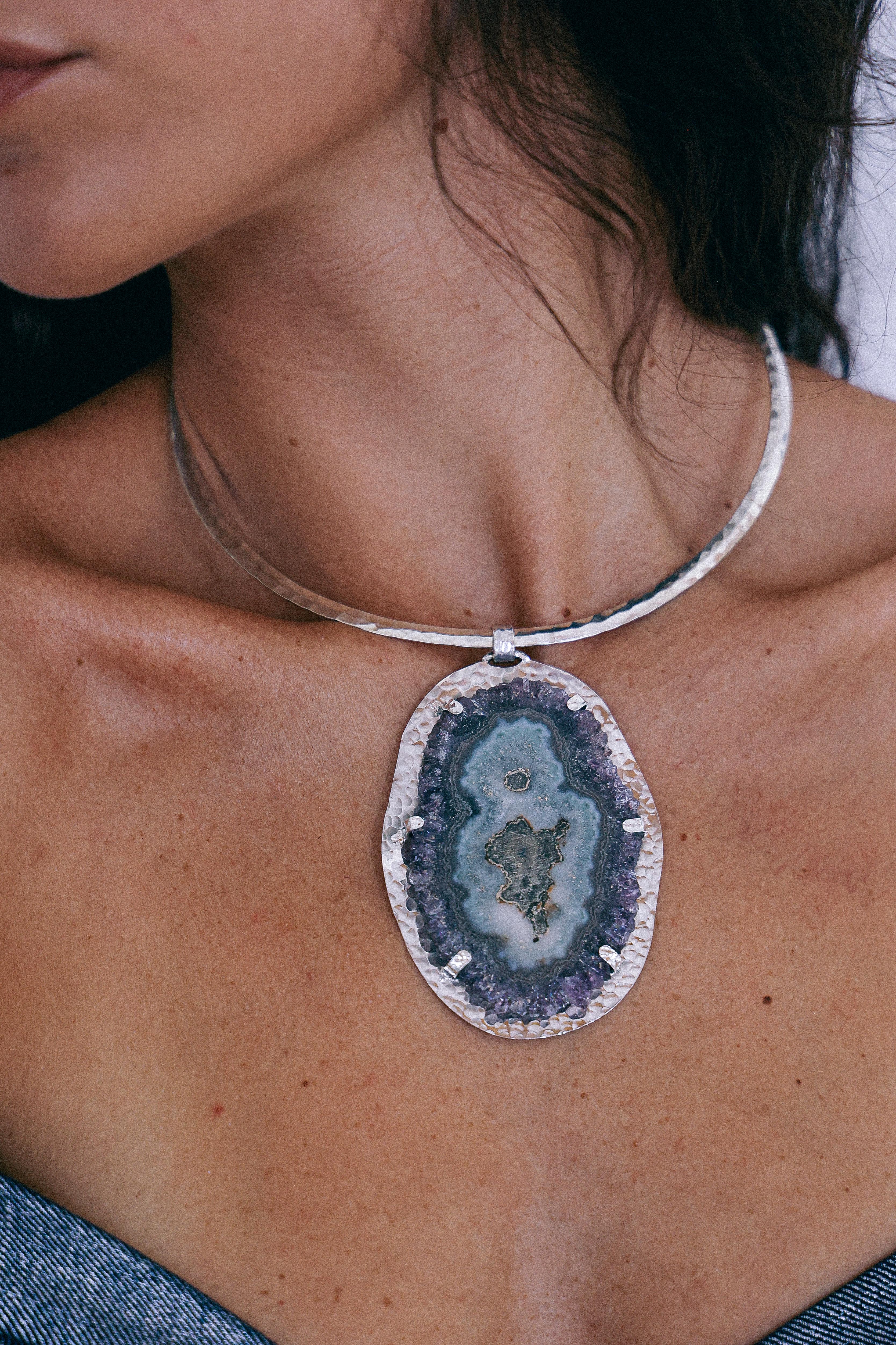 COLLAR DRUSA 09 DE PLATA