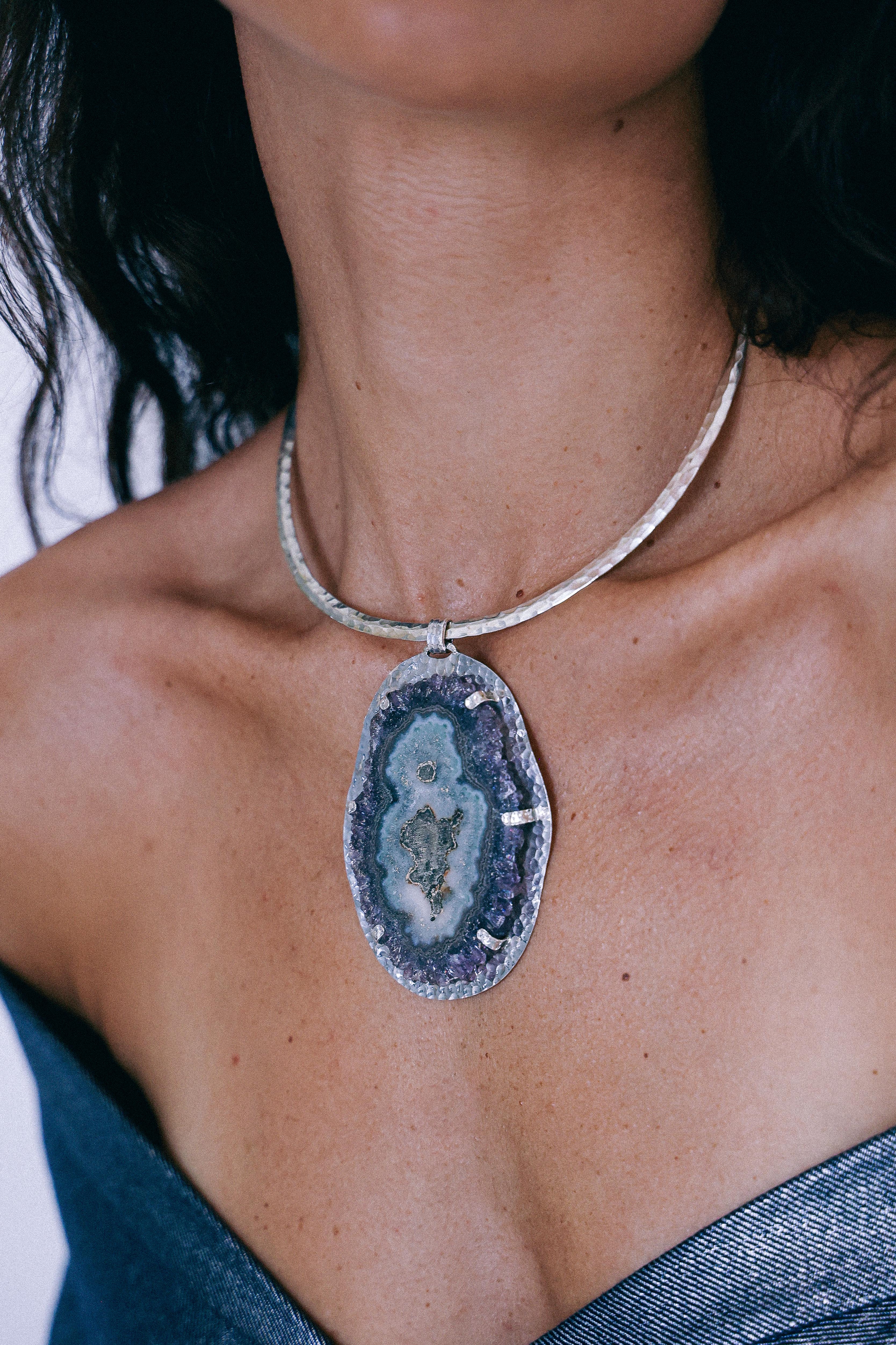 COLLAR DRUSA 09 DE PLATA