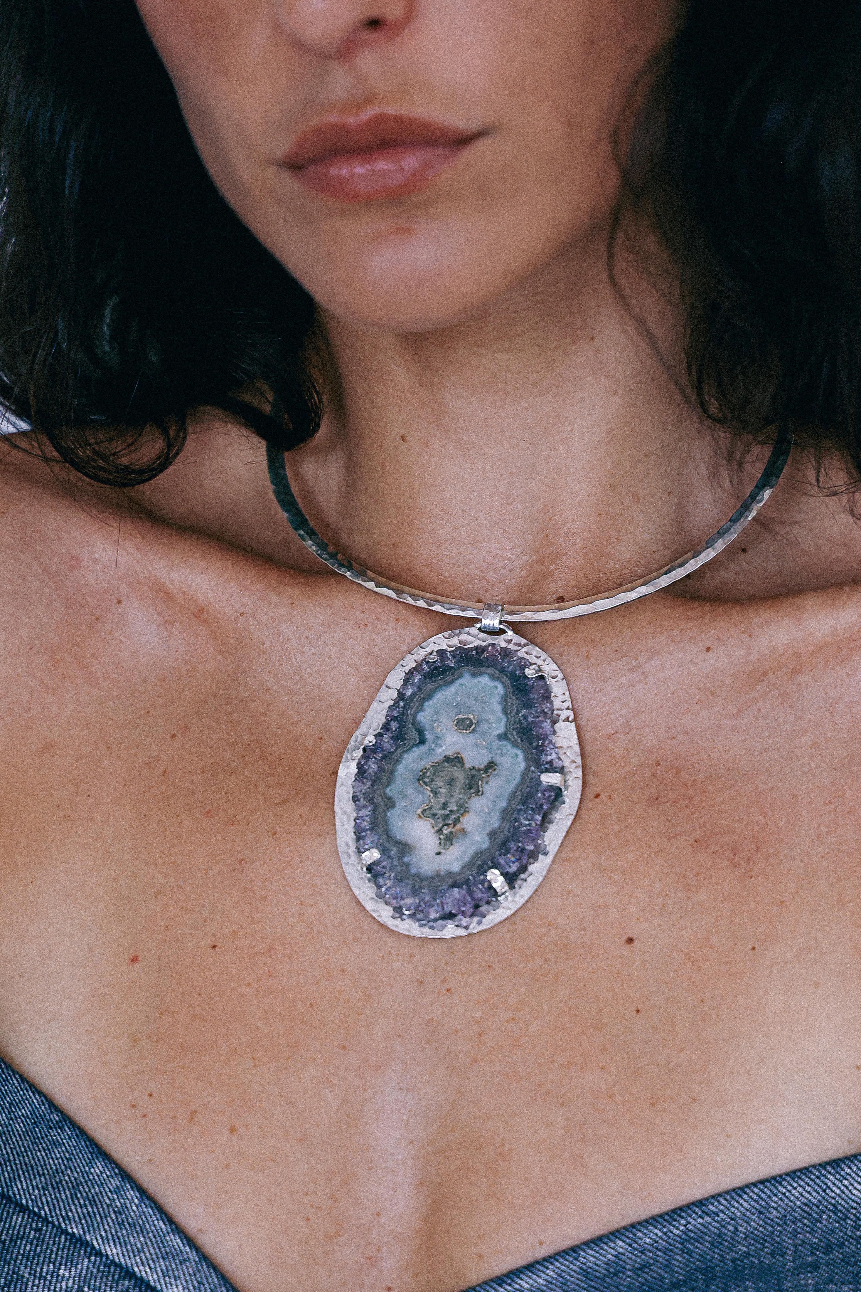 COLLAR DRUSA 09 DE PLATA