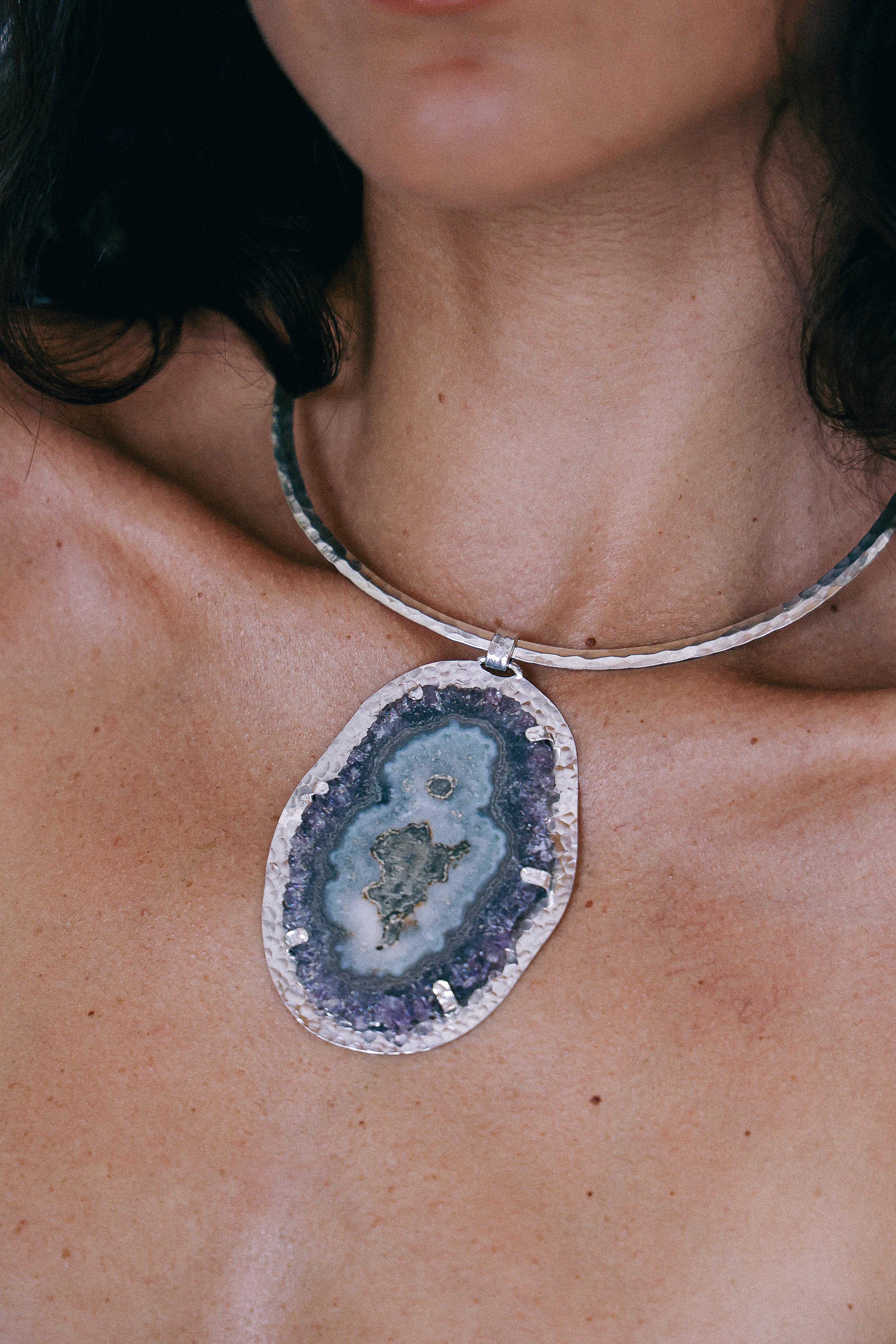 COLLAR DRUSA 09 DE PLATA
