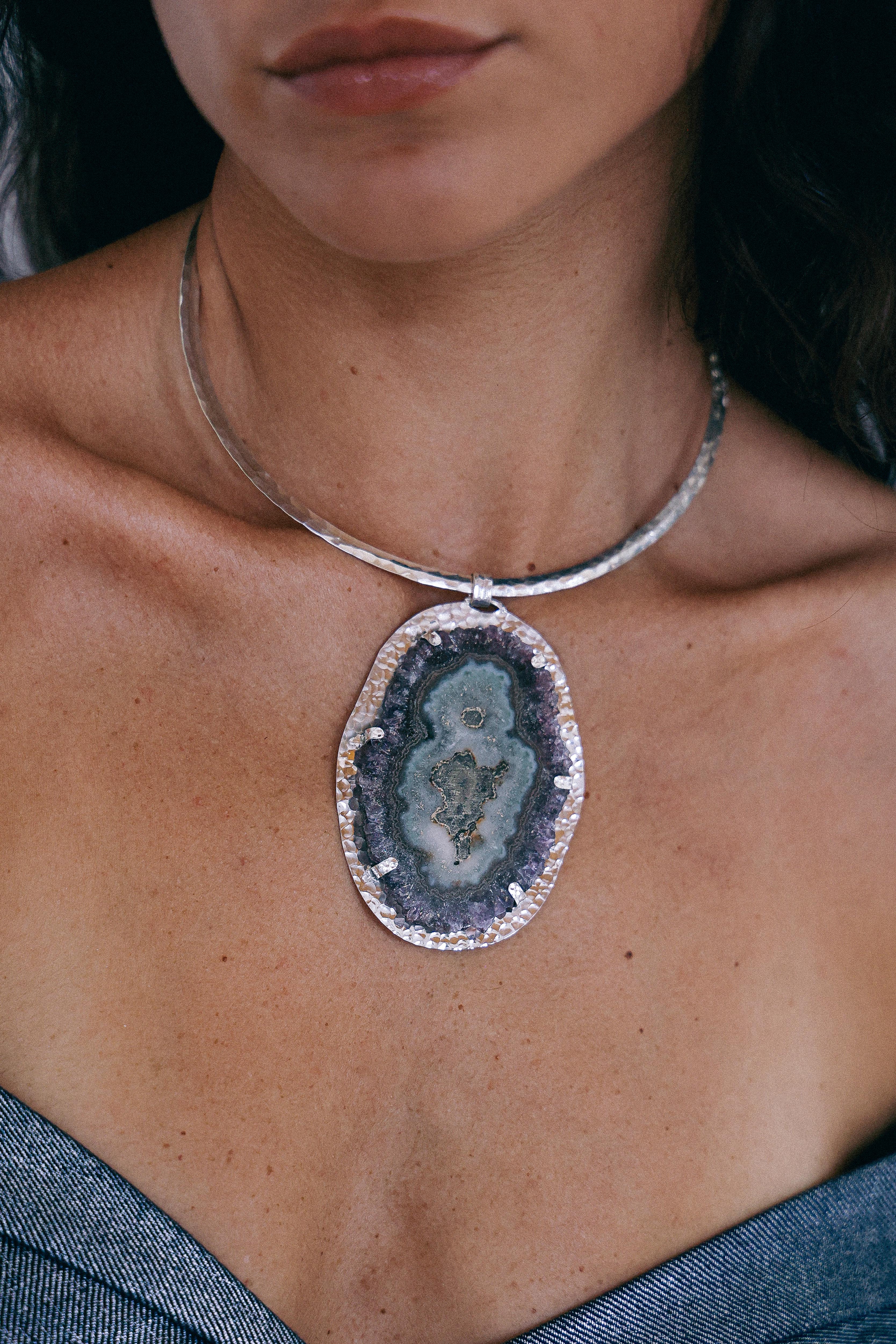 COLLAR DRUSA 09 DE PLATA
