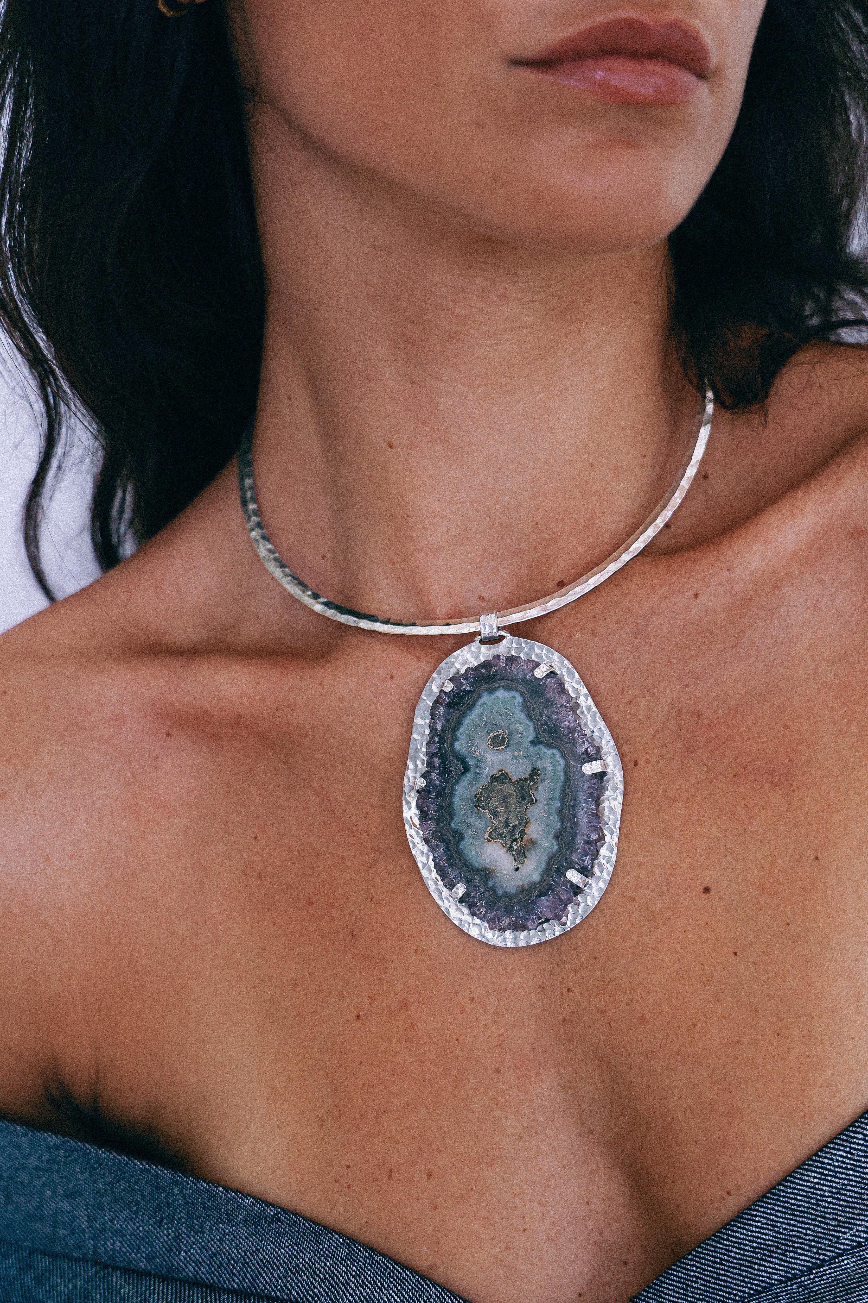 COLLAR DRUSA 09 DE PLATA