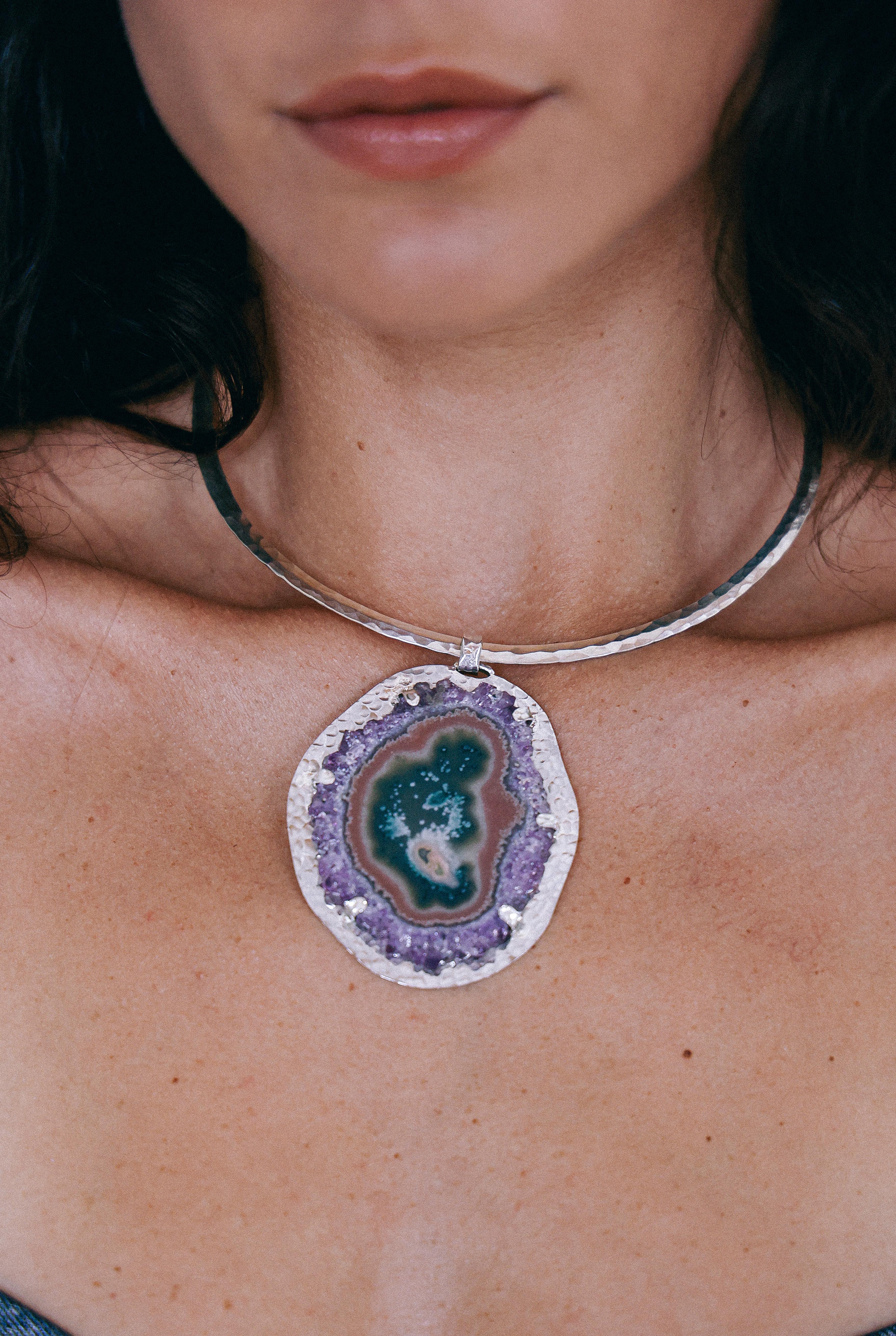 COLLAR DRUSA 10 DE PLATA