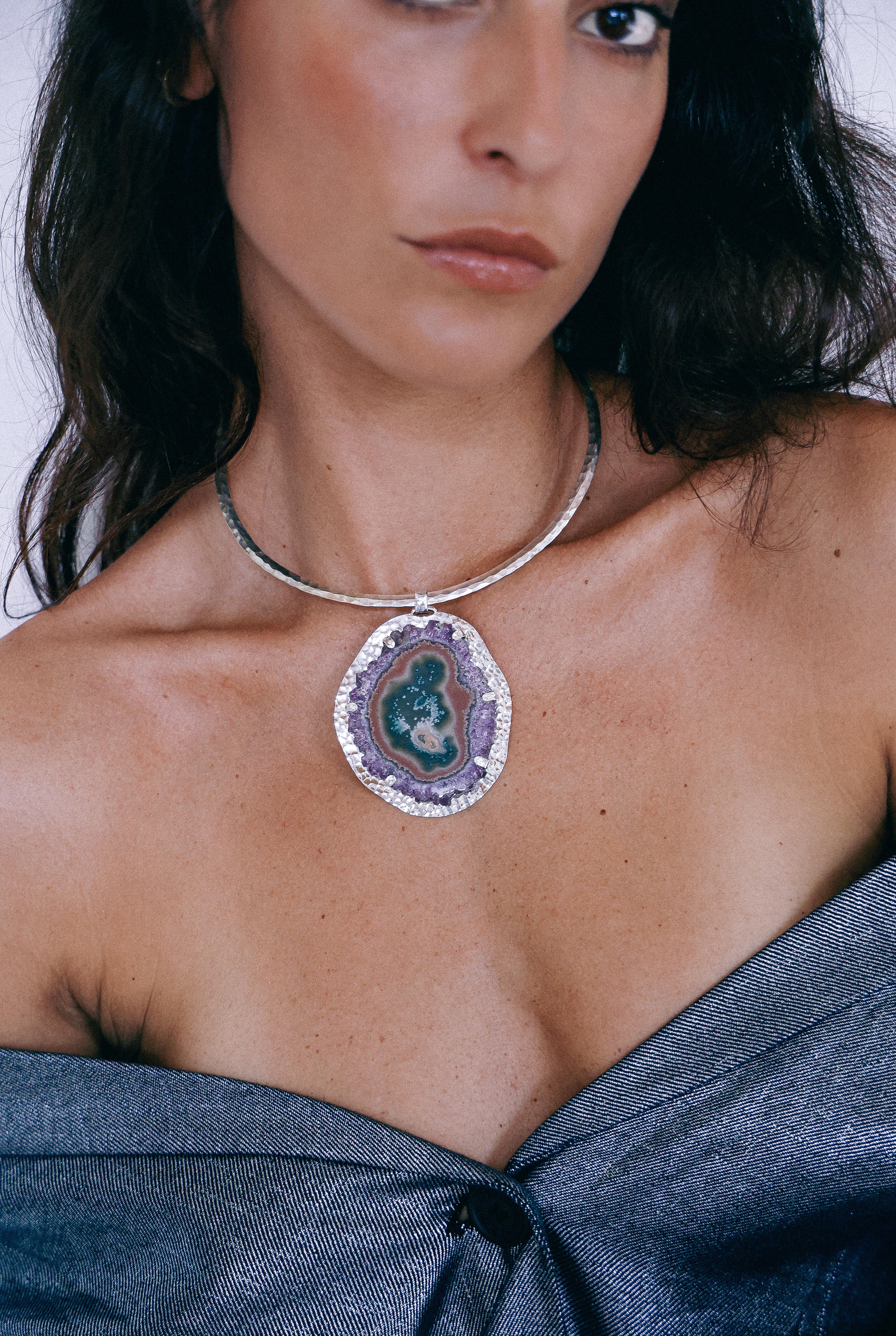 COLLAR DRUSA 10 DE PLATA