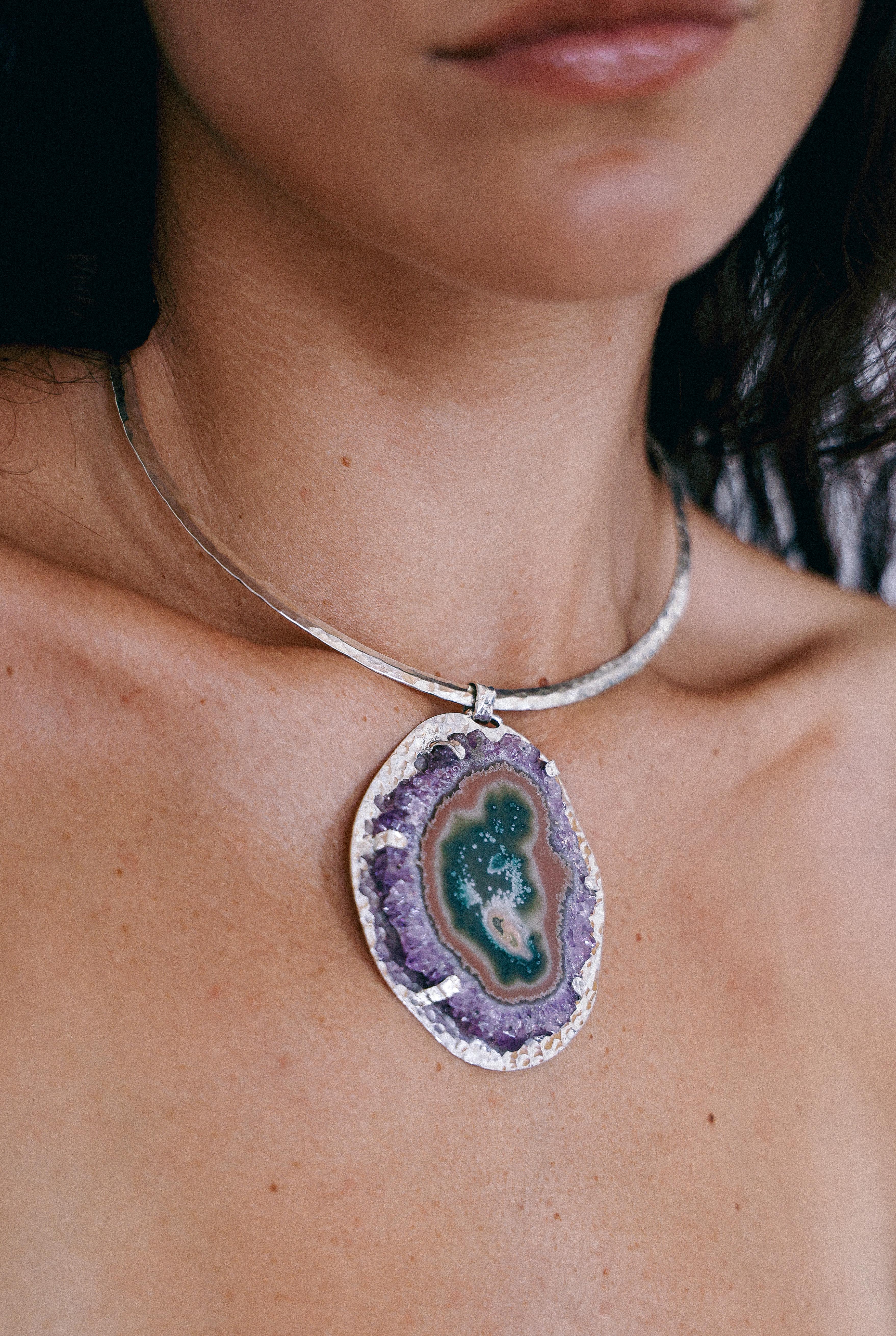 COLLAR DRUSA 10 DE PLATA