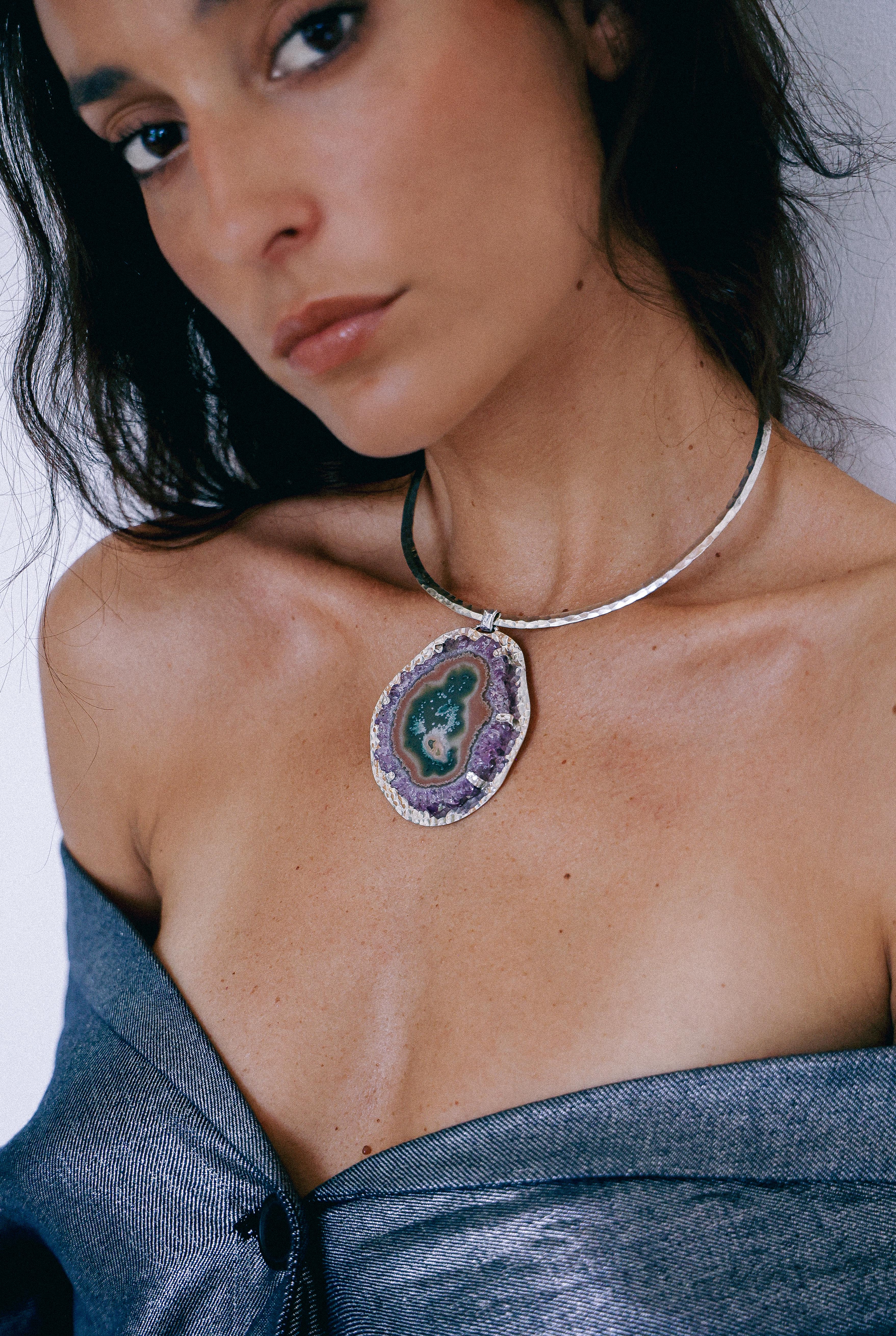 COLLAR DRUSA 10 DE PLATA