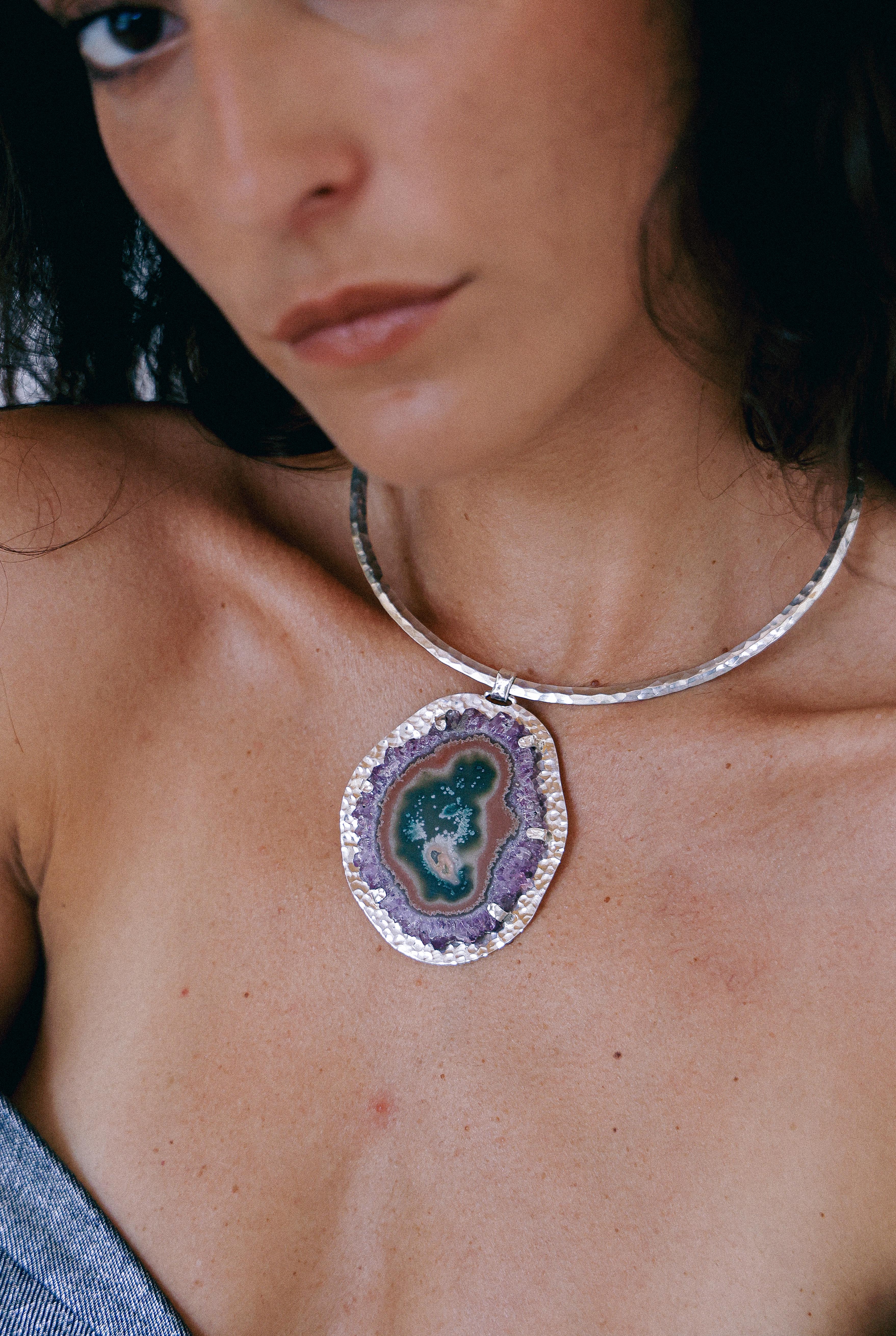 COLLAR DRUSA 10 DE PLATA