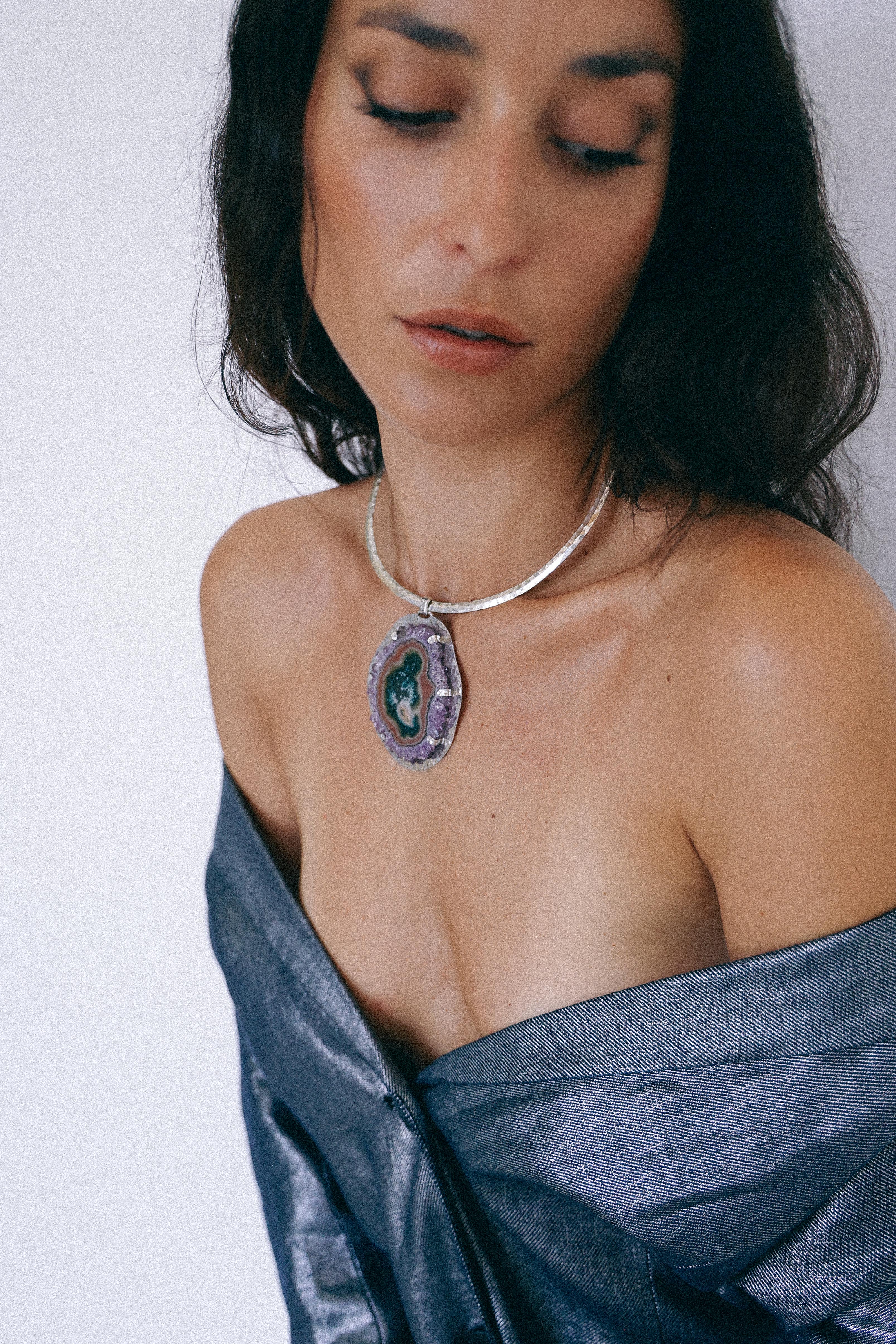 COLLAR DRUSA 10 DE PLATA