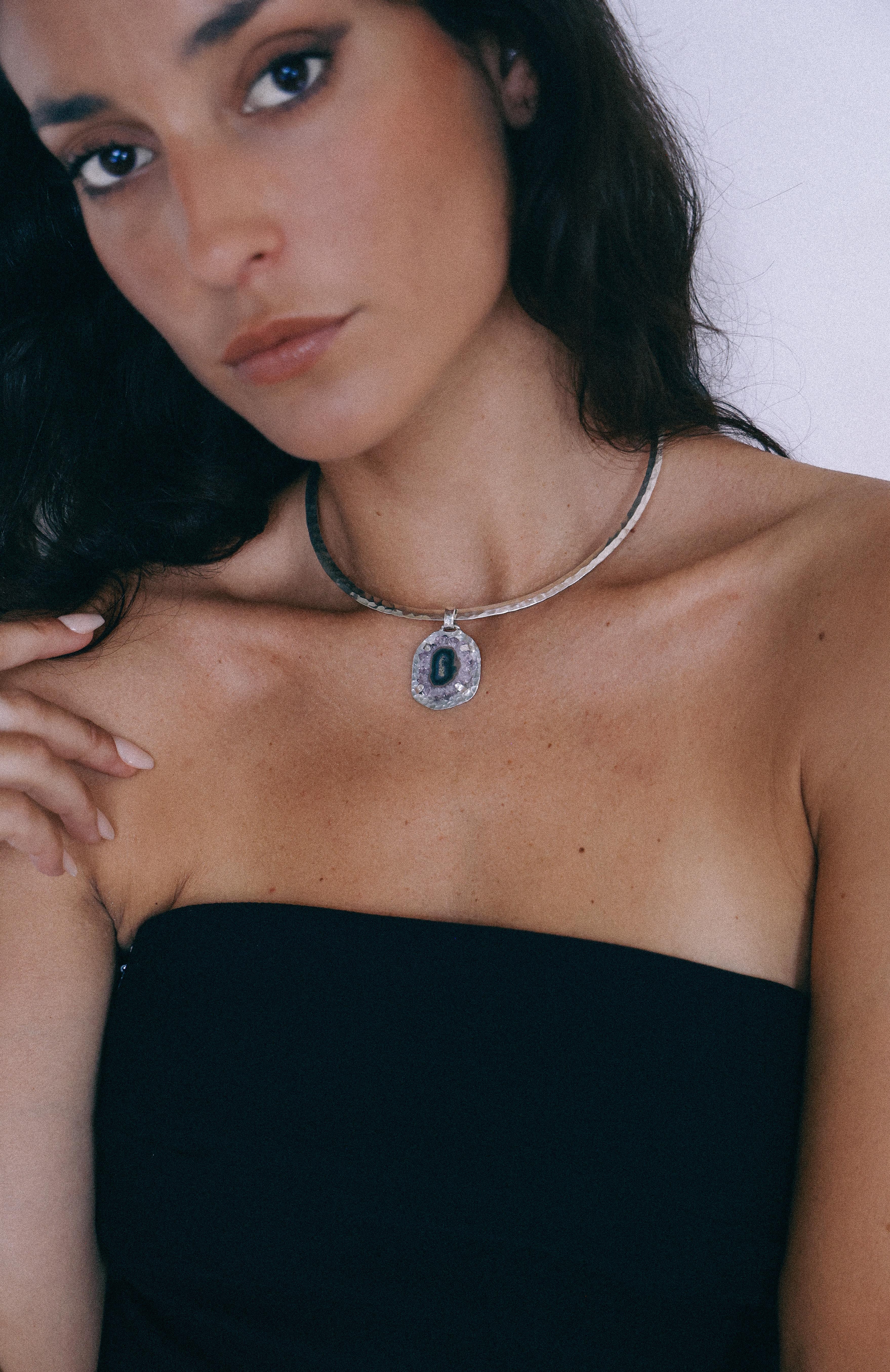 COLLAR DRUSA 11 DE PLATA
