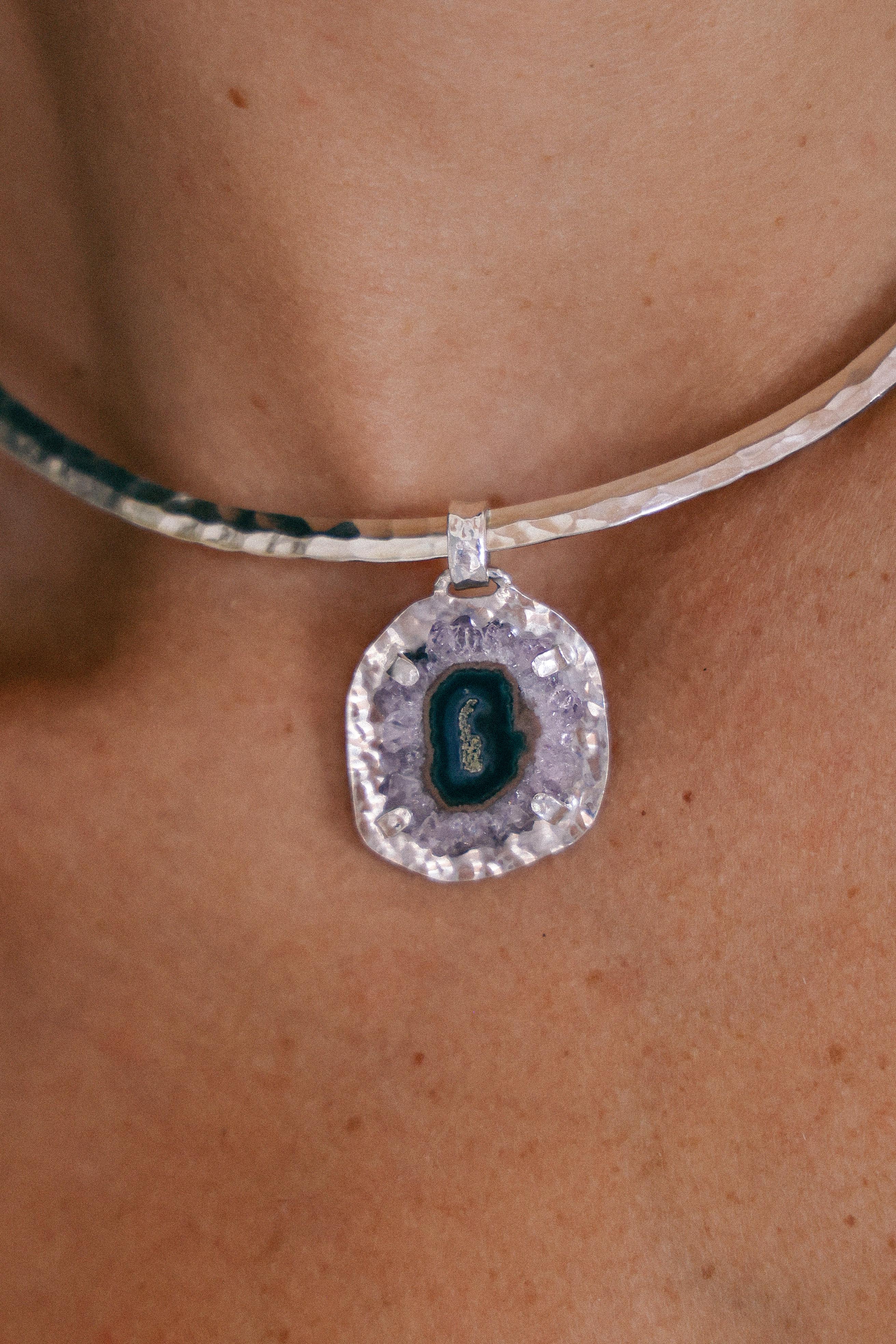 COLLAR DRUSA 11 DE PLATA