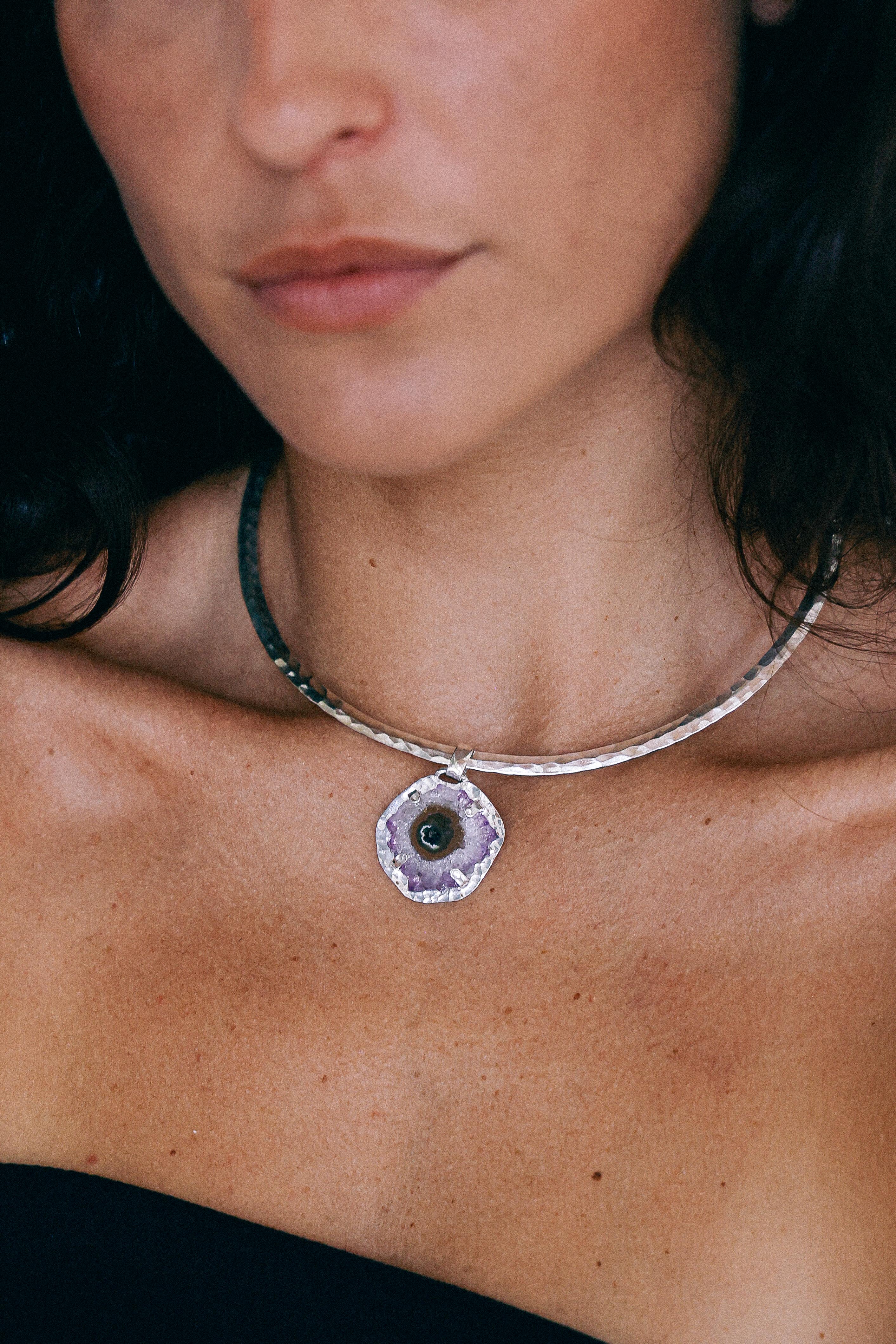 COLLAR DRUSA 13 DE PLATA