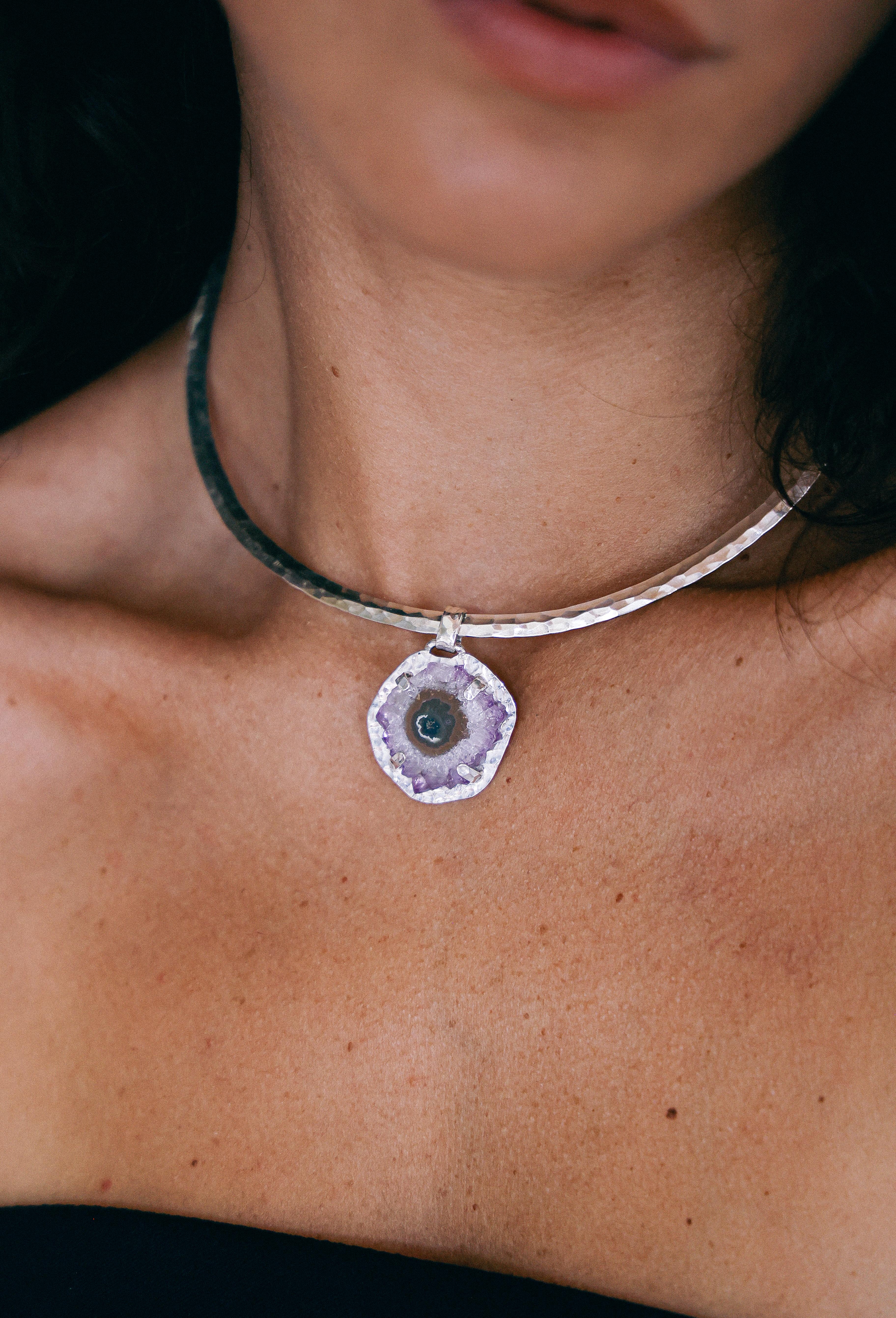 COLLAR DRUSA 13 DE PLATA
