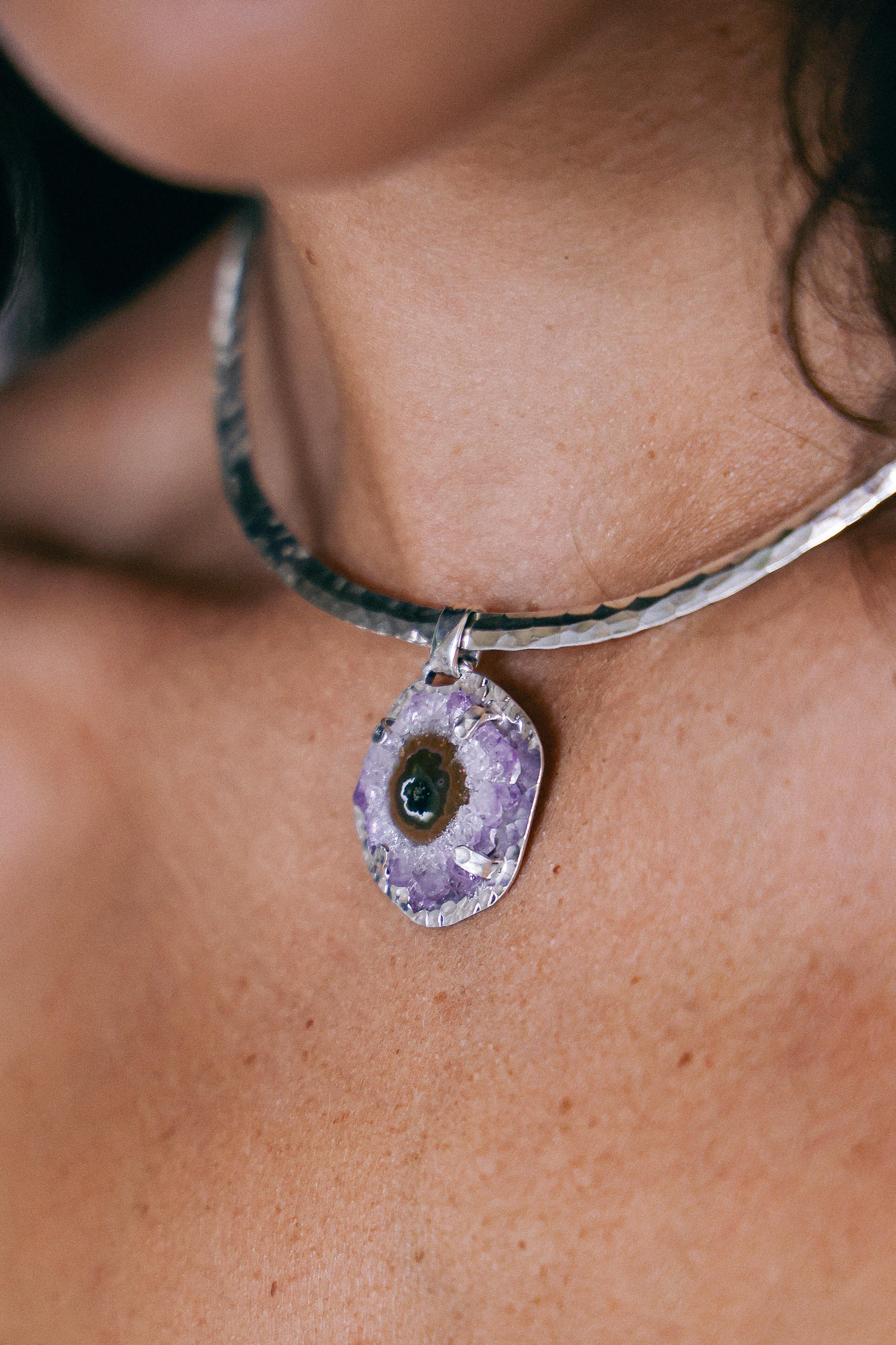 COLLAR DRUSA 13 DE PLATA