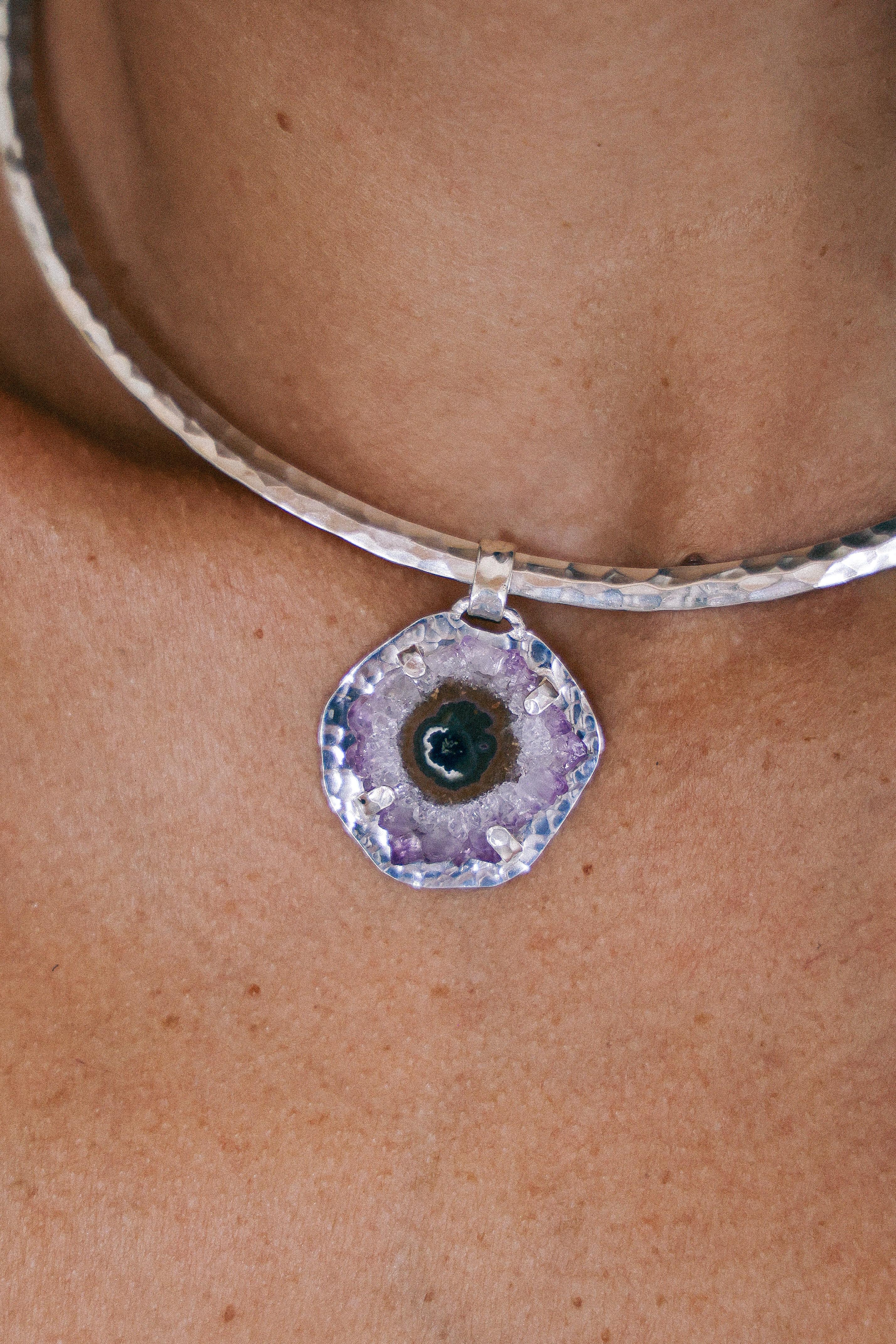 COLLAR DRUSA 13 DE PLATA