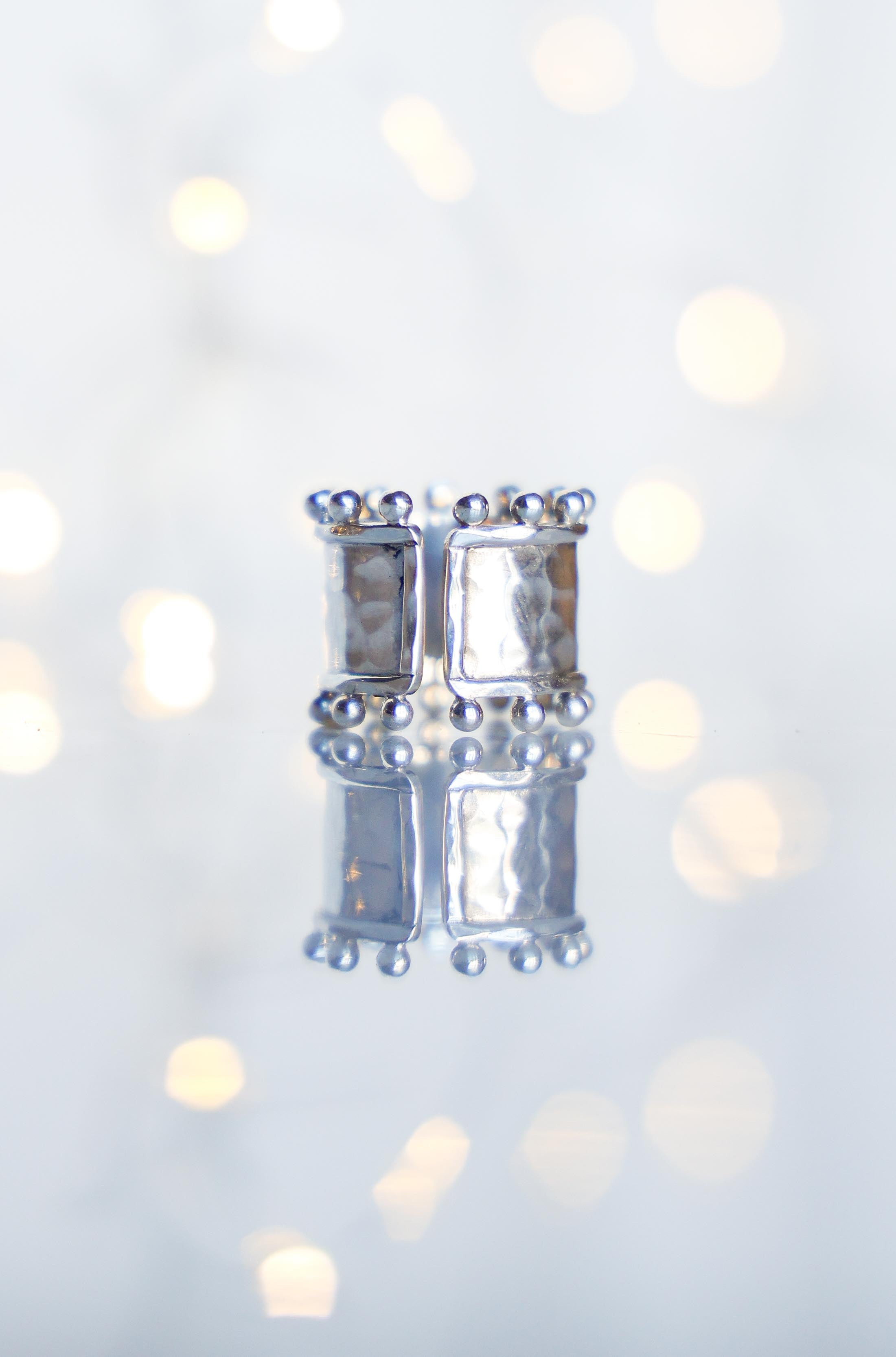 ANILLO ÉTER DE PLATA Y TOPACIO BLANCO