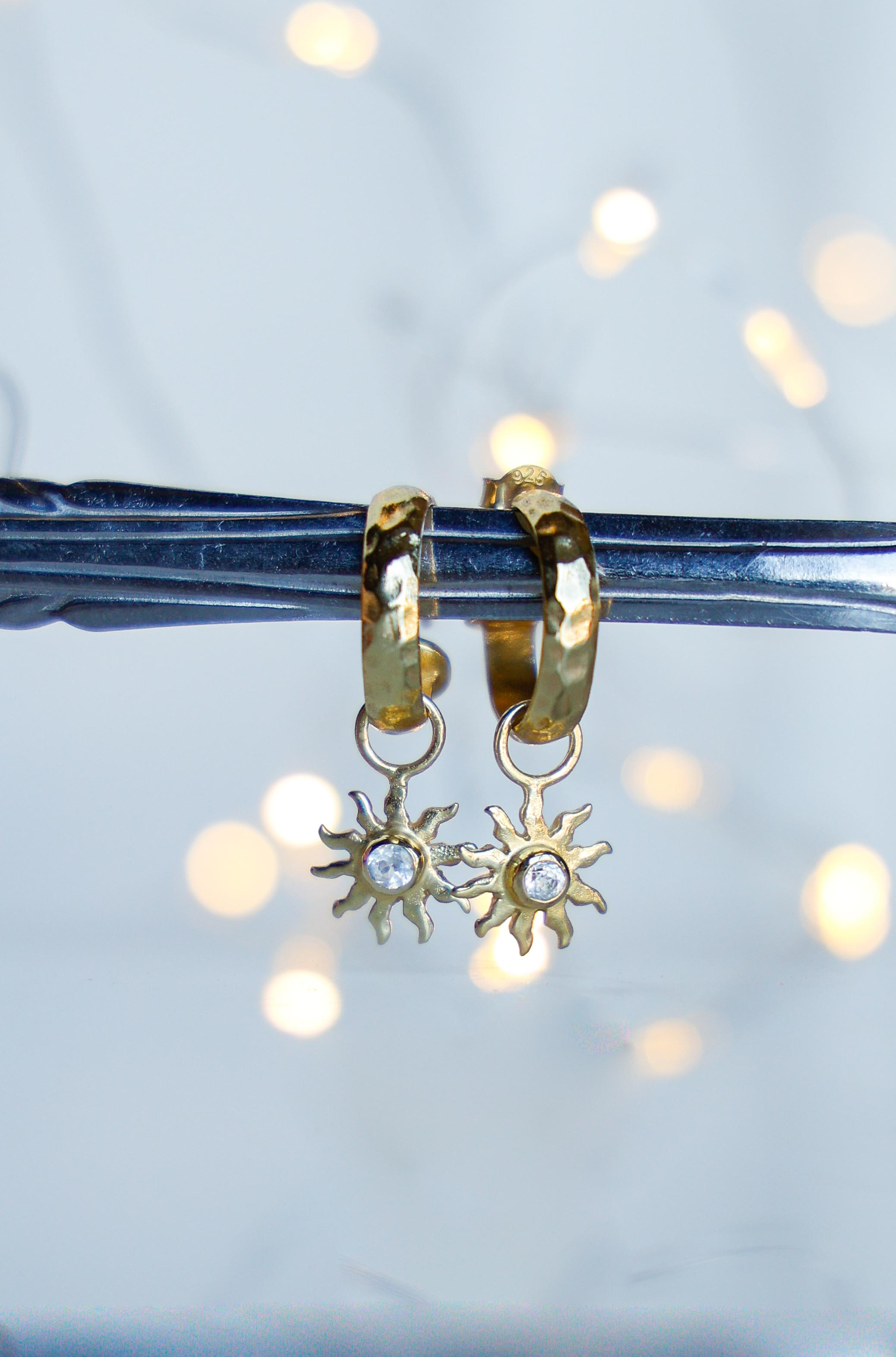 AROS AUREA GOLD Y TOPACIO BLANCO