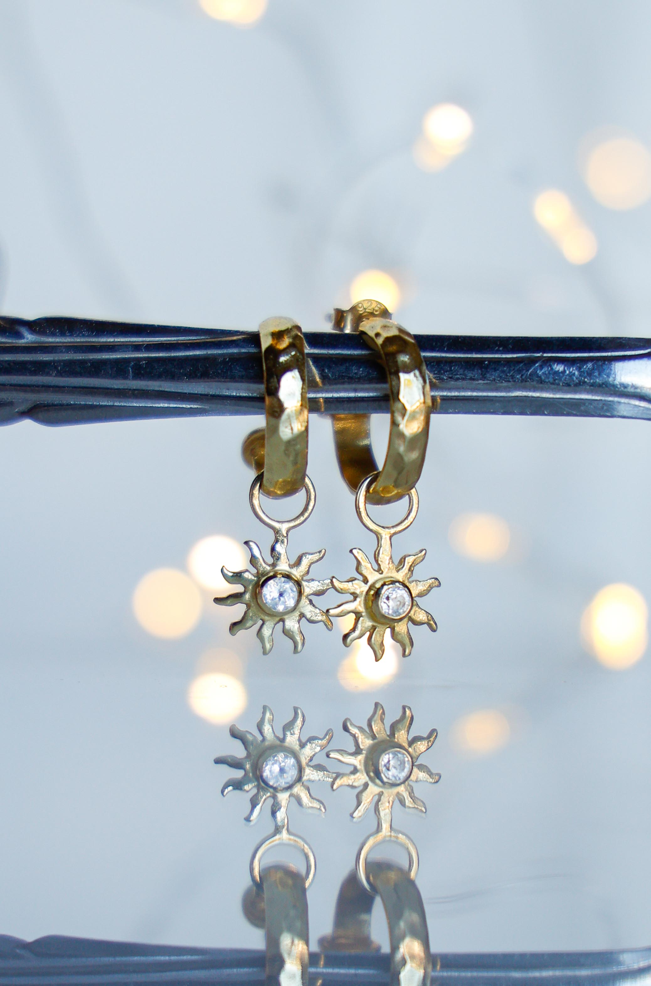 AROS AUREA GOLD Y TOPACIO BLANCO