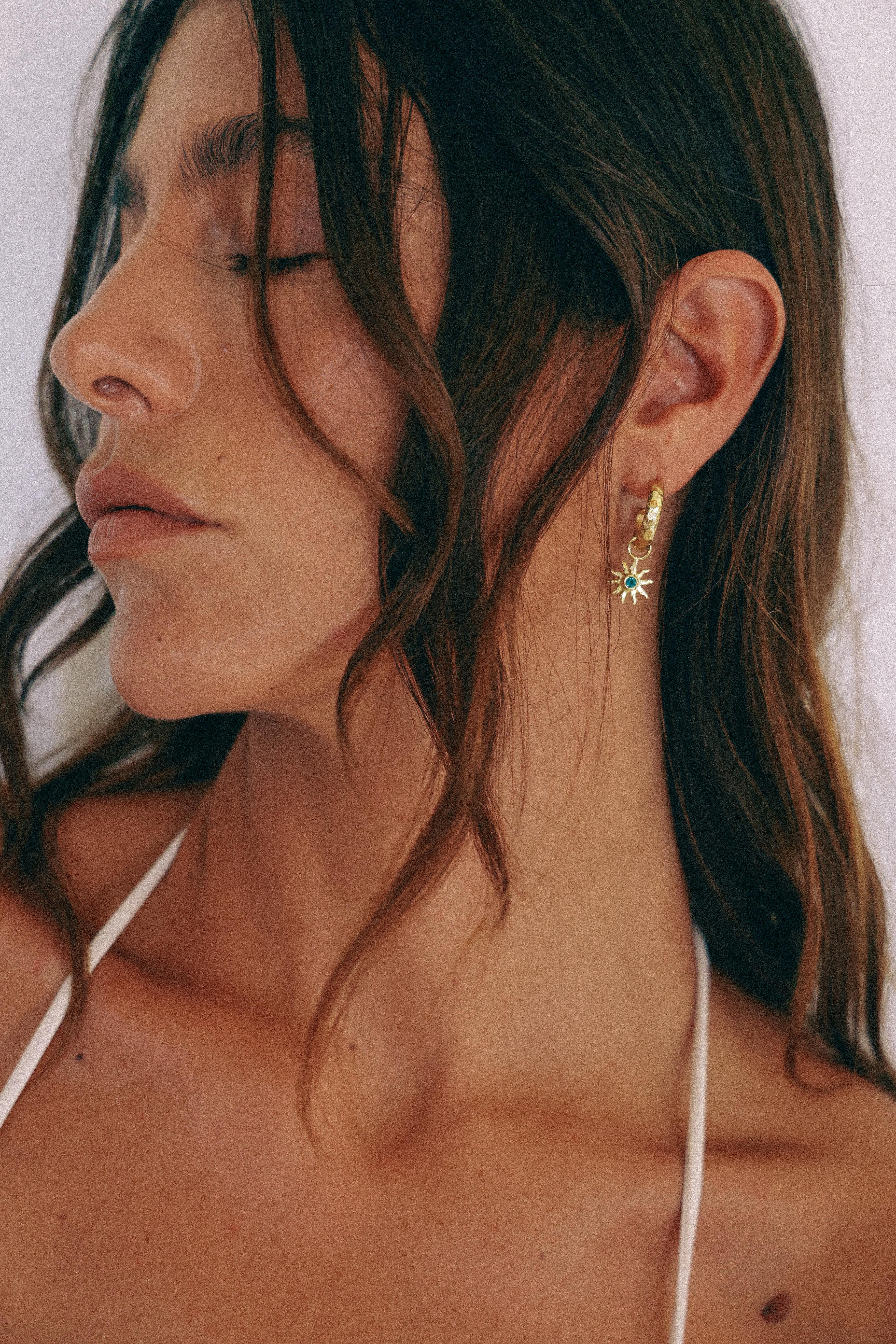 AROS AUREA GOLD Y CUARZO VERDE
