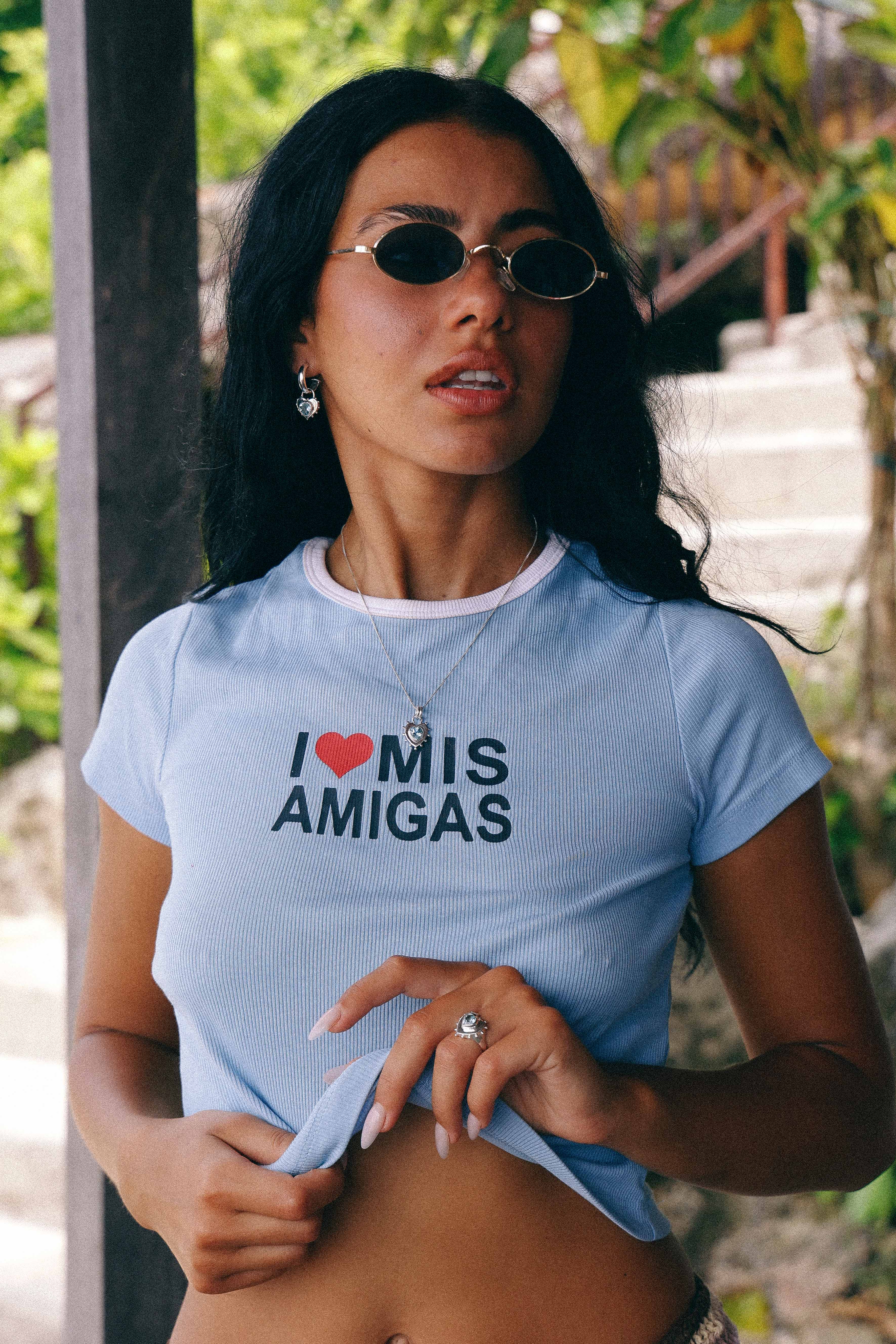 AROS CORAZON DE PLATA Y TOPACIO CELESTE