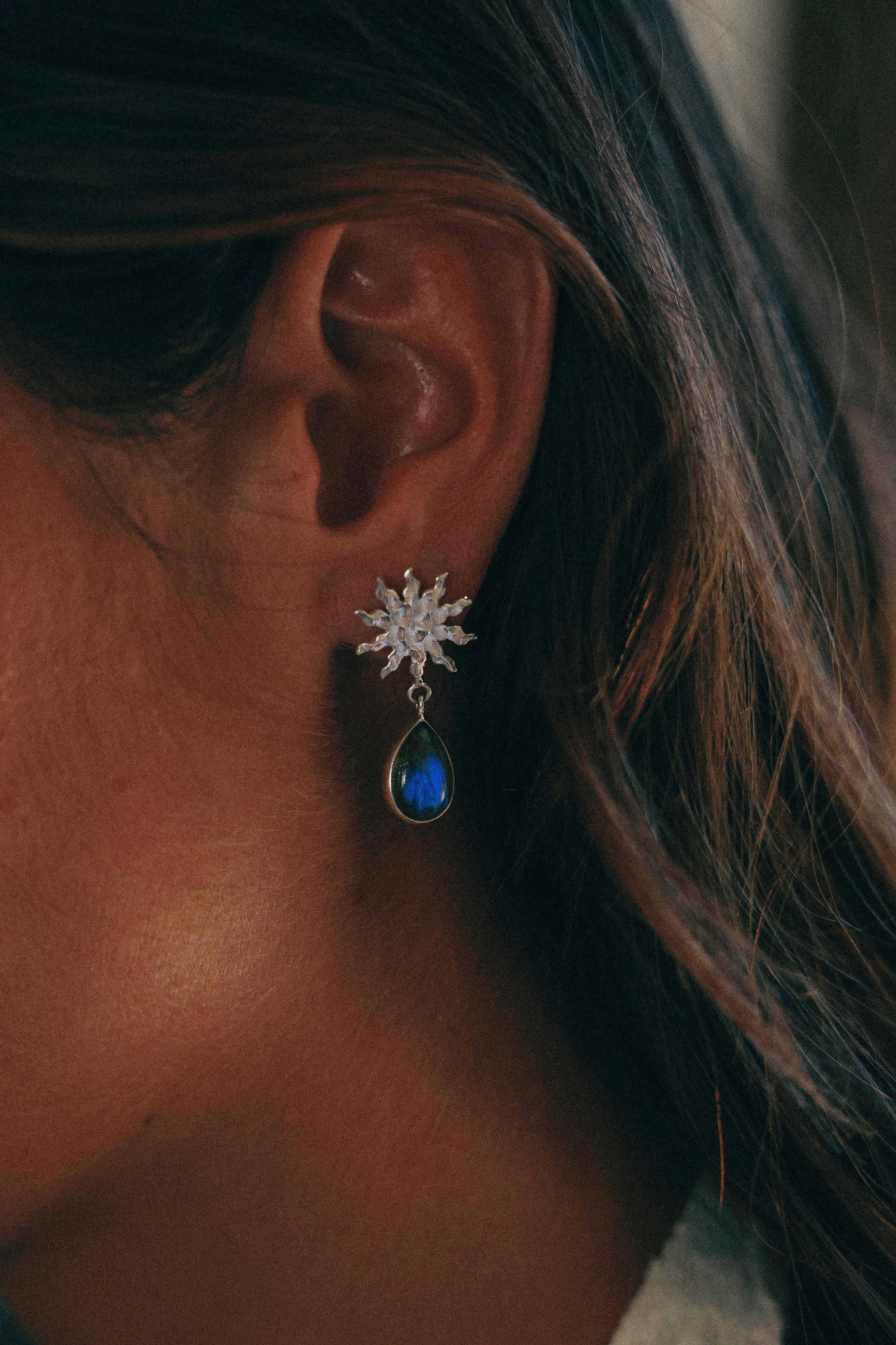 AROS SOLEA DE PLATA Y LABRADORITA