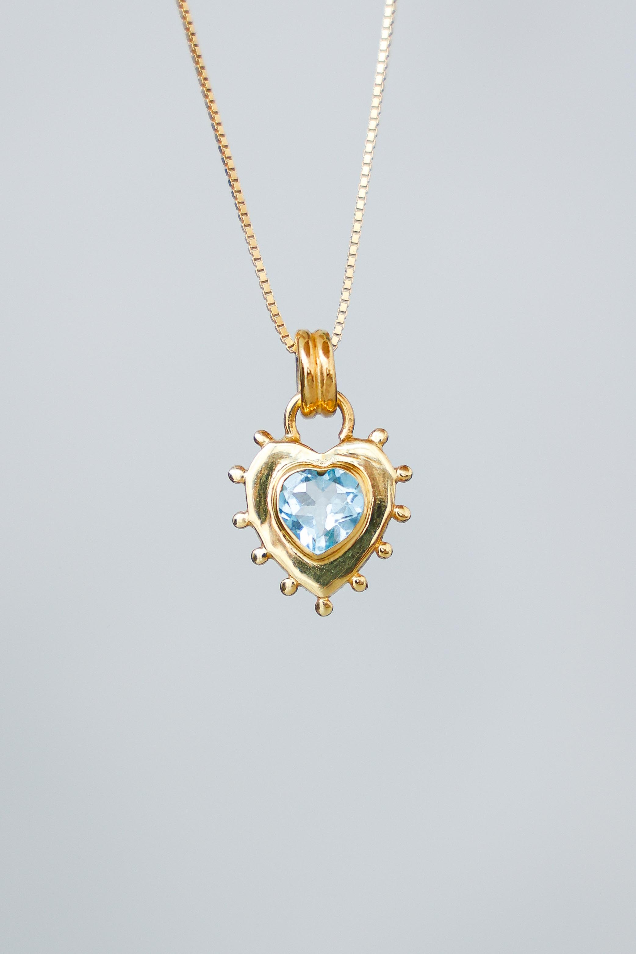 COLLAR CORAZON TOPACIO GOLD