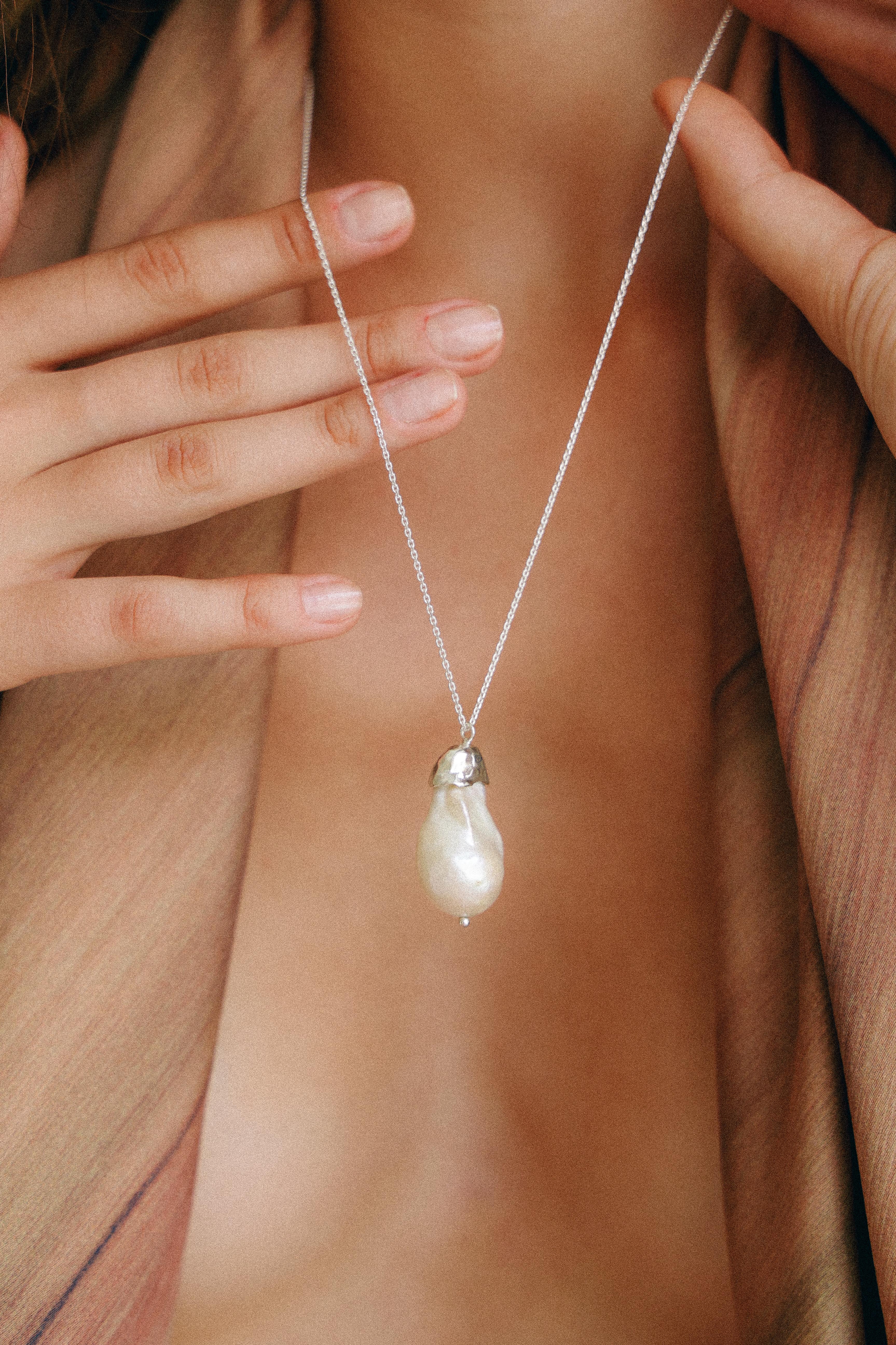 COLLAR MADRE PERLA DE PLATA