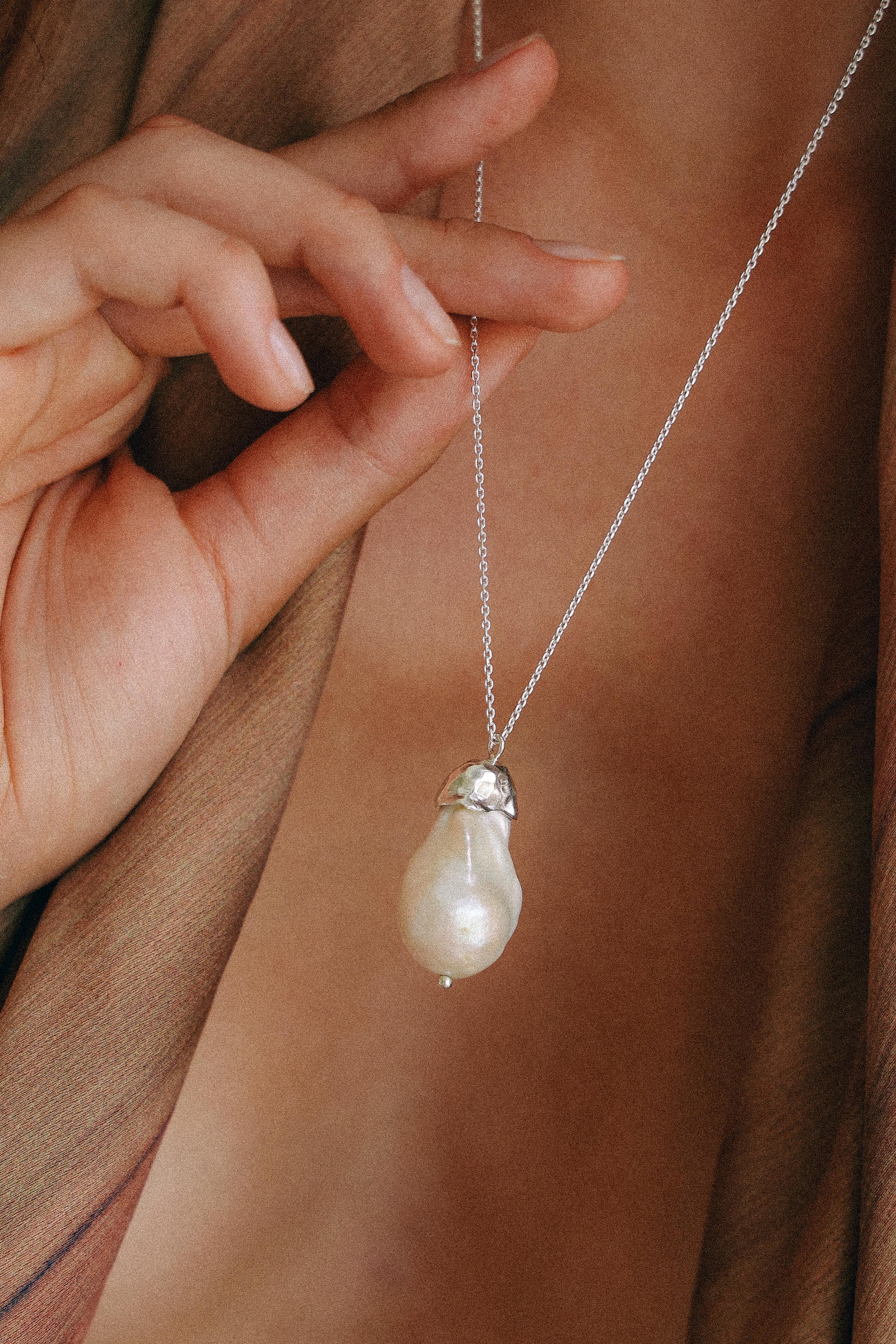 COLLAR MADRE PERLA DE PLATA