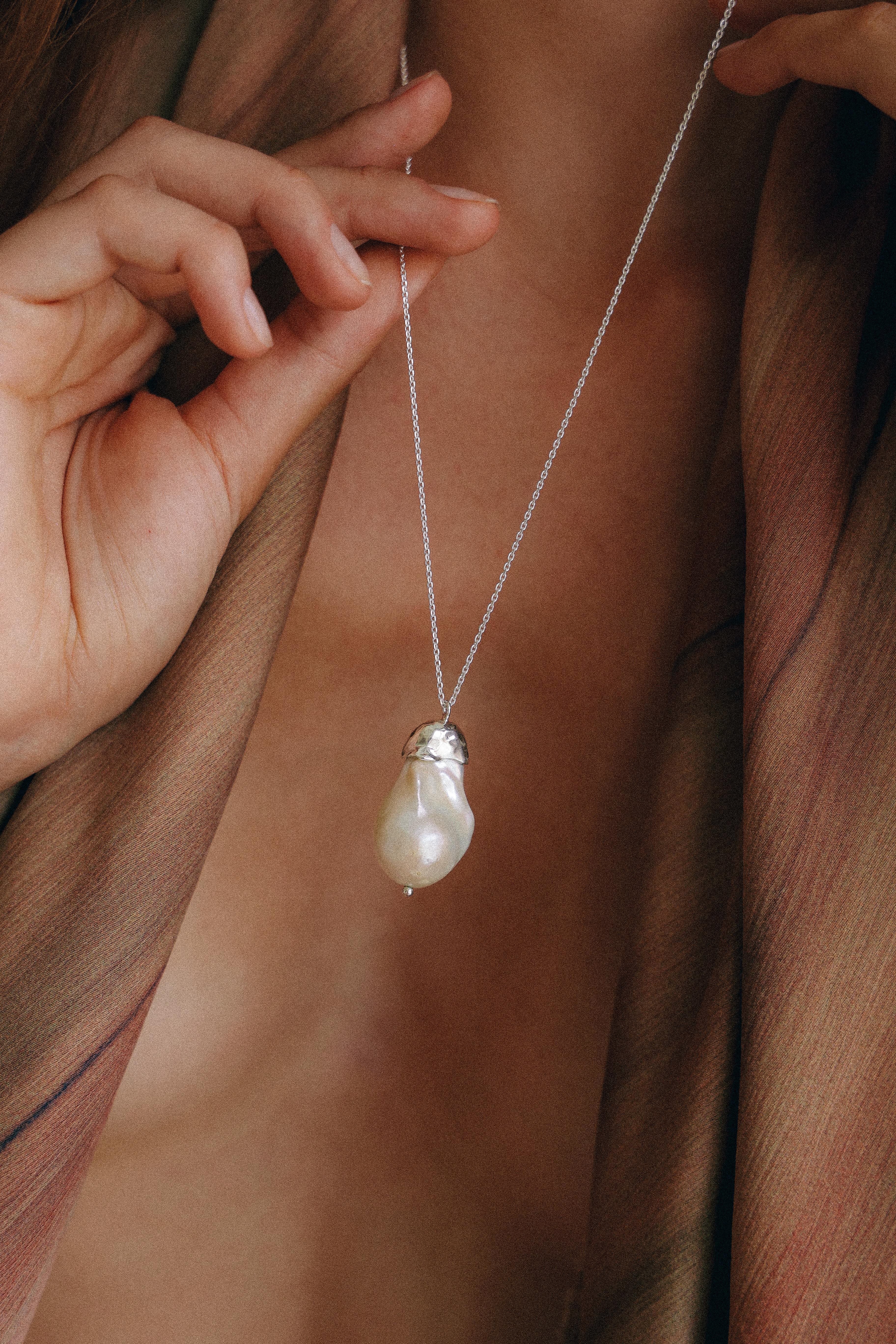 COLLAR MADRE PERLA DE PLATA