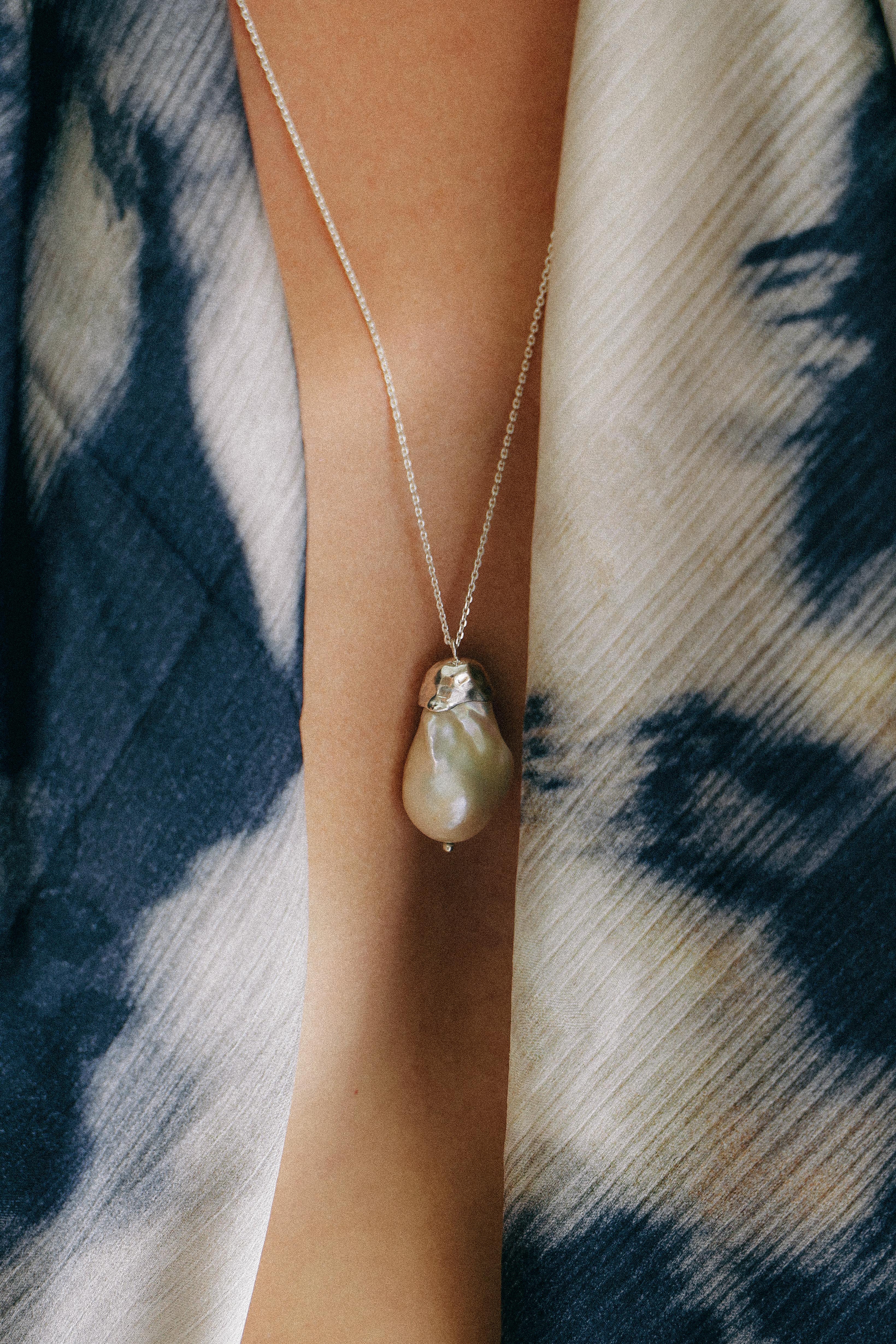 COLLAR MADRE PERLA DE PLATA