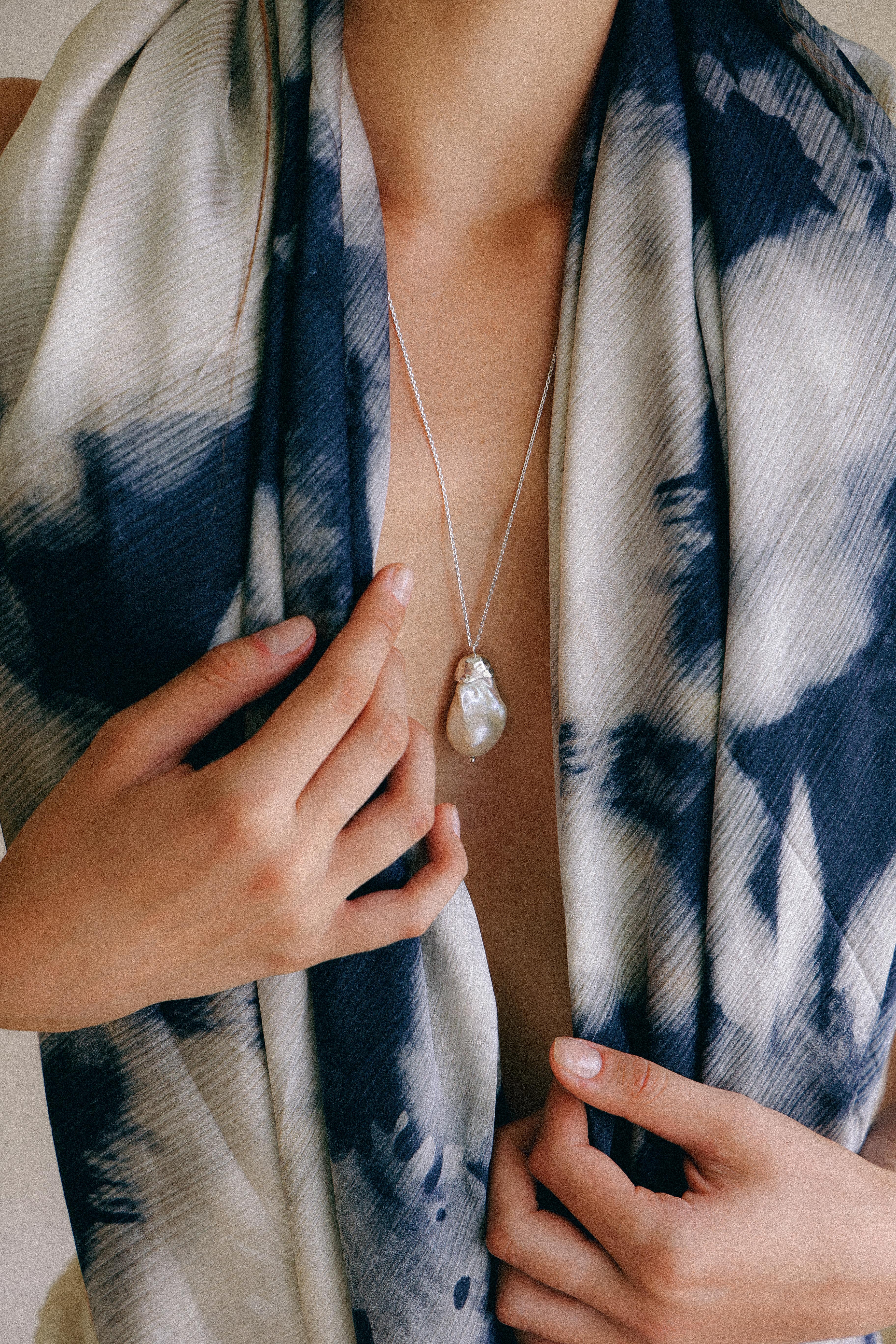 COLLAR MADRE PERLA DE PLATA