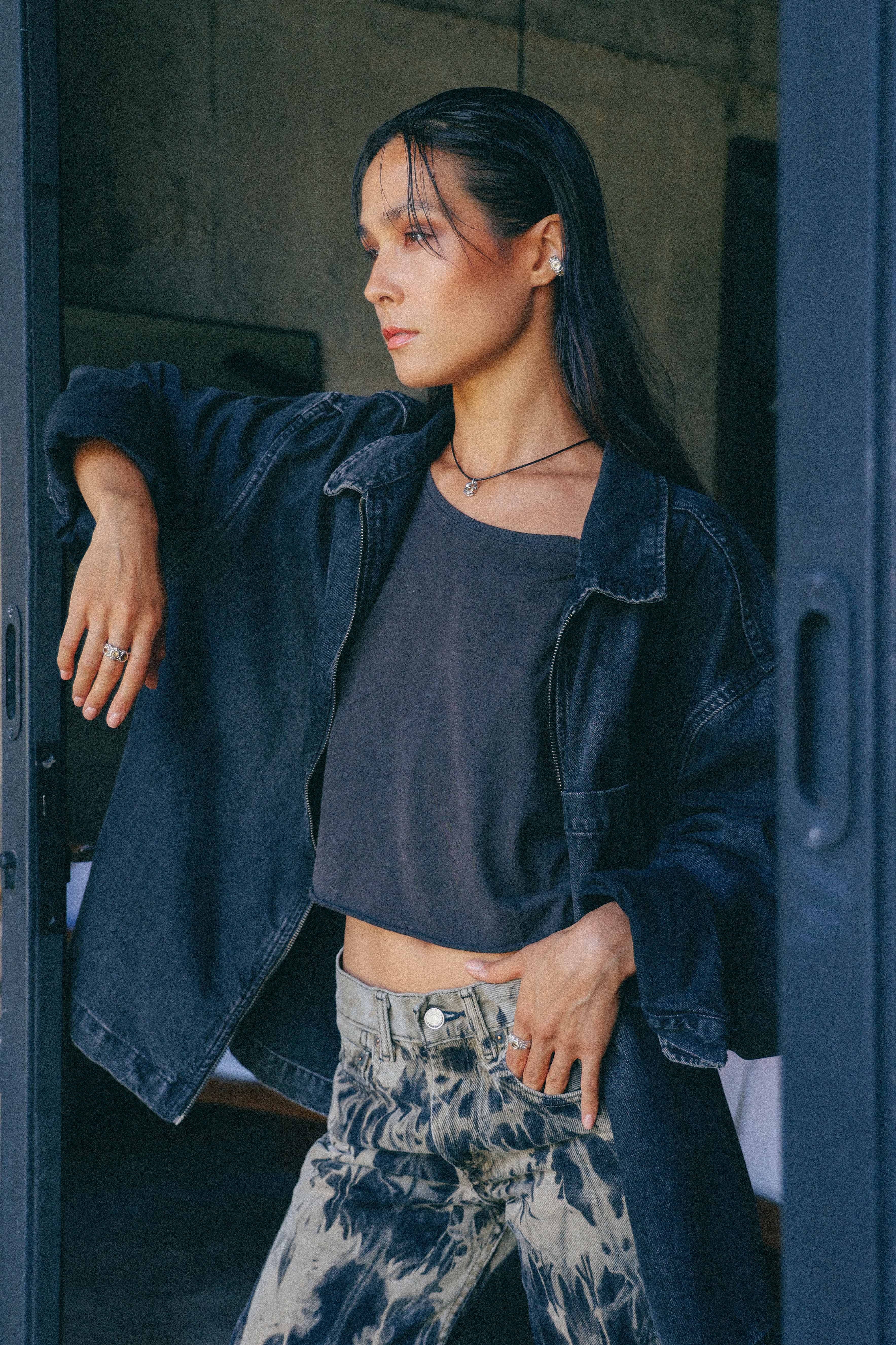 ARO EARCUFF SOLENE DE PLATA Y CITRINO