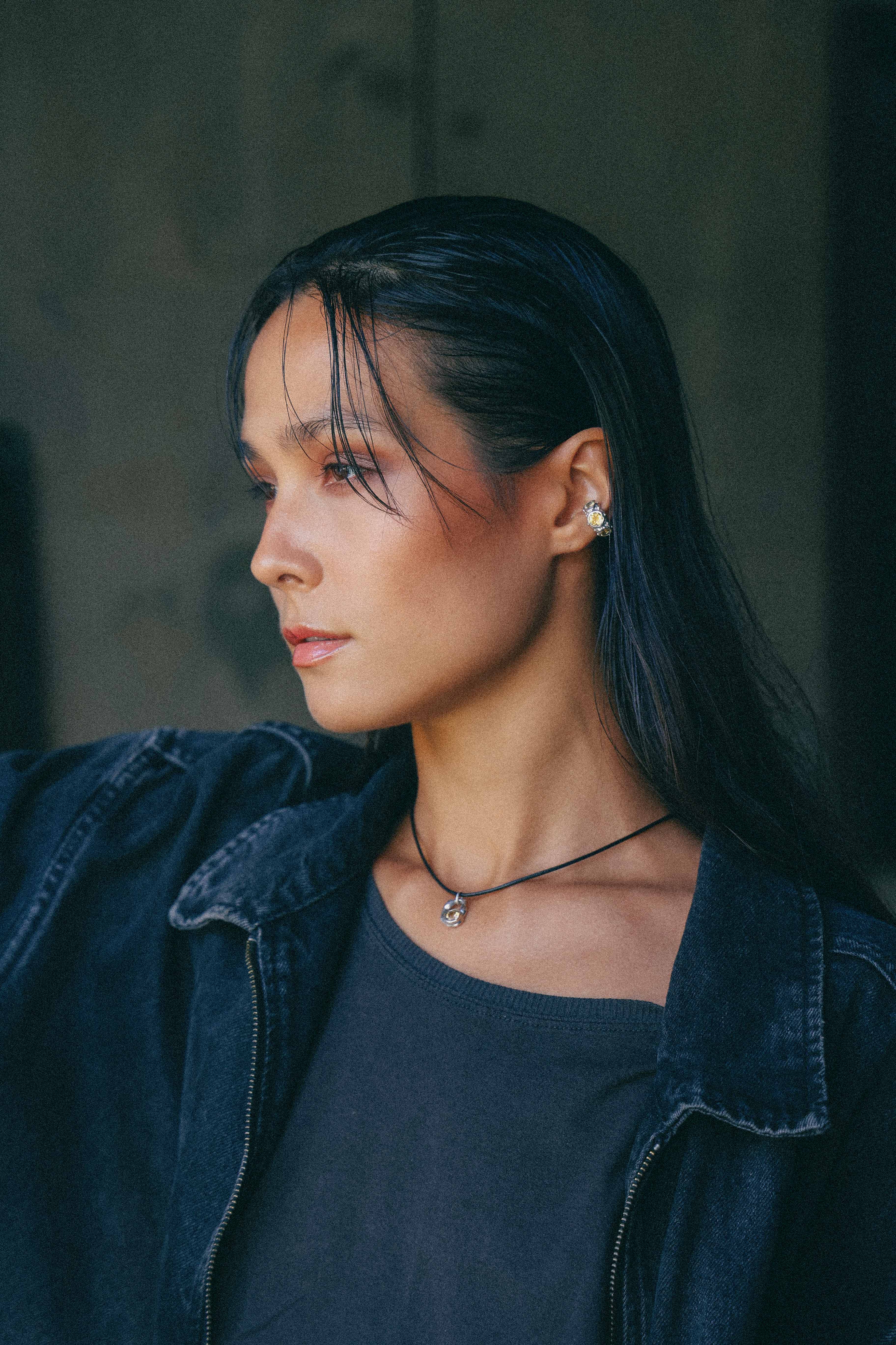 COLLAR SELES DE PLATA Y CITRINO