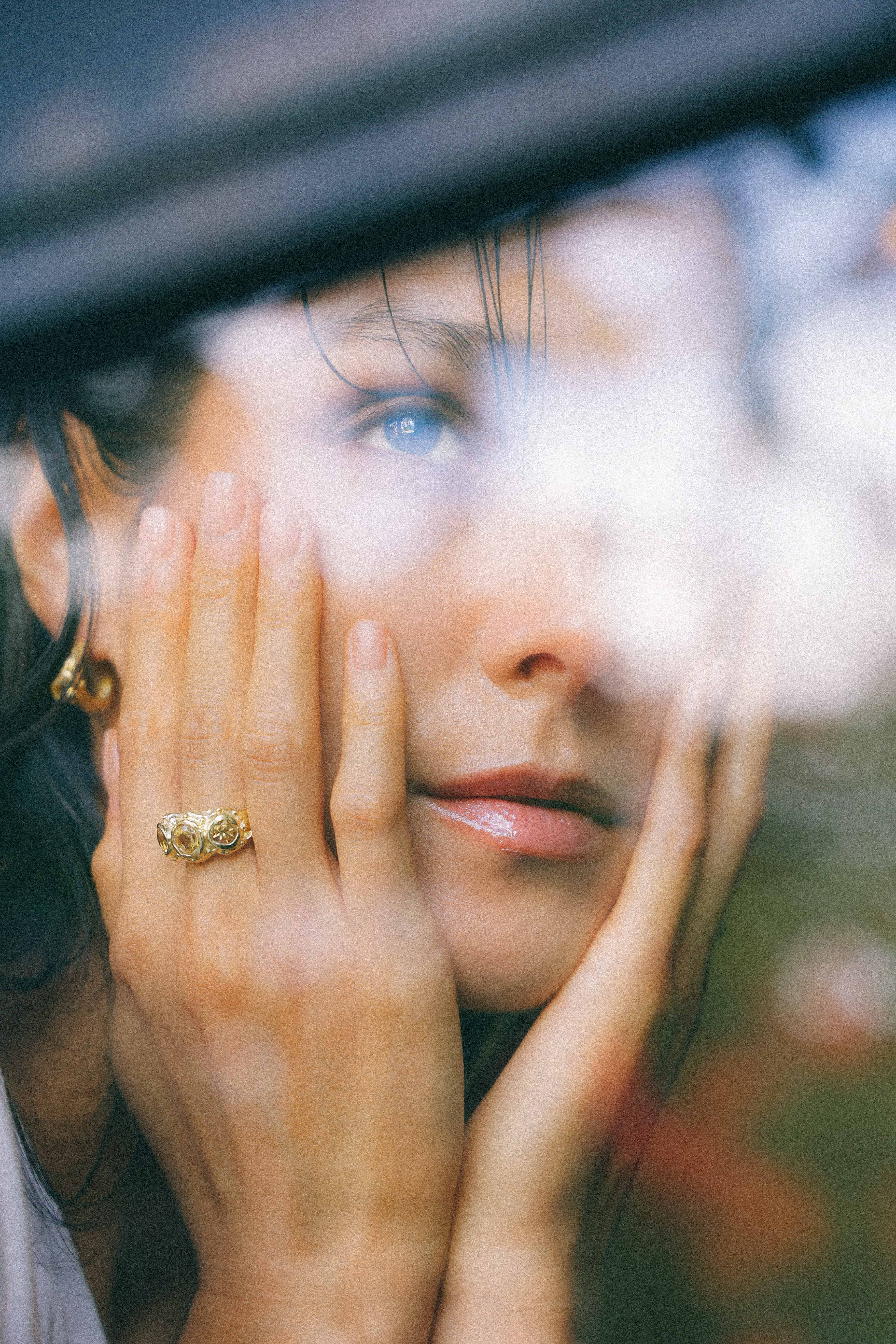 ANILLO SOLENE ORO Y CITRINOS