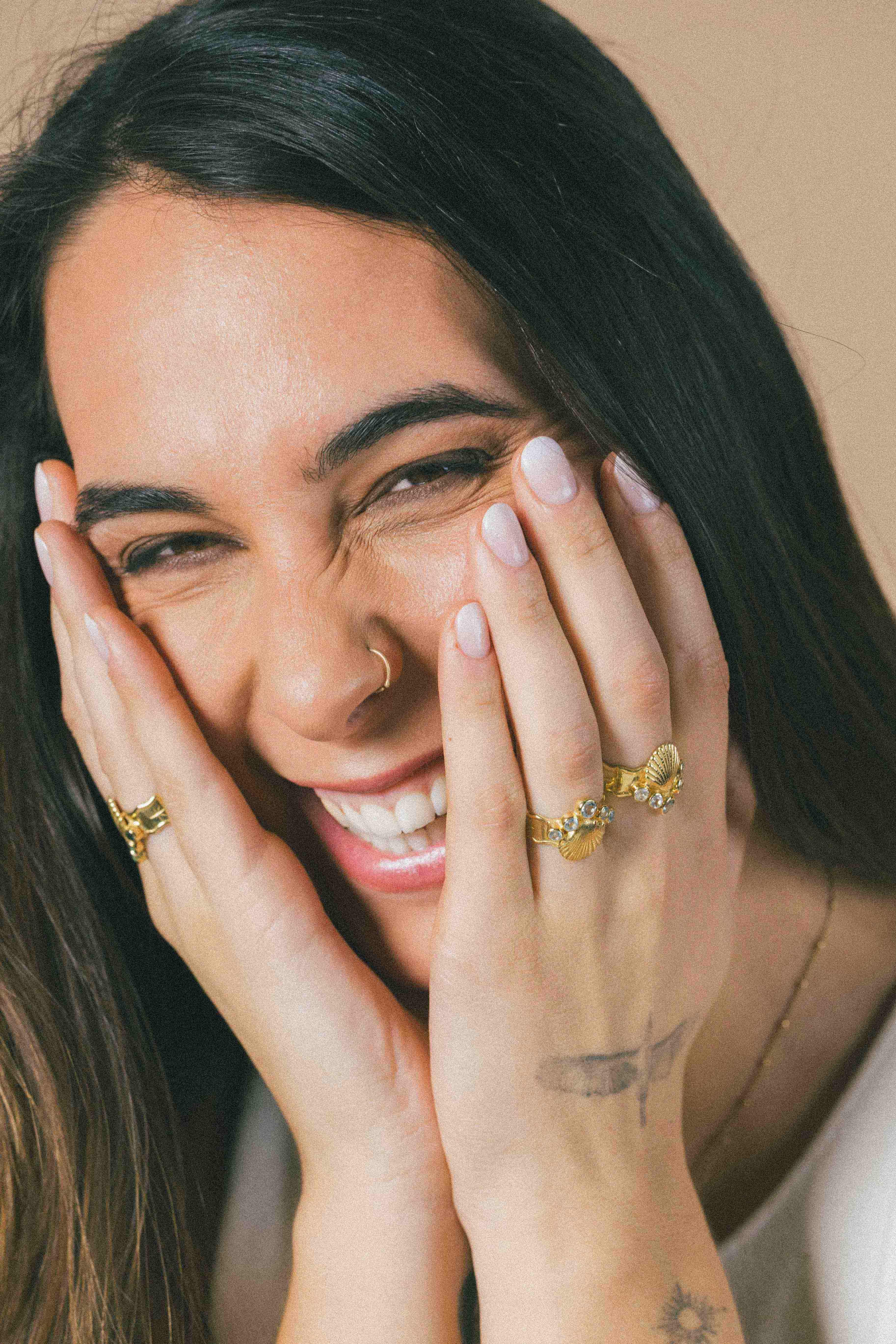 ANILLO CONMIISANKA GOLD DE TOPACIO CELESTE